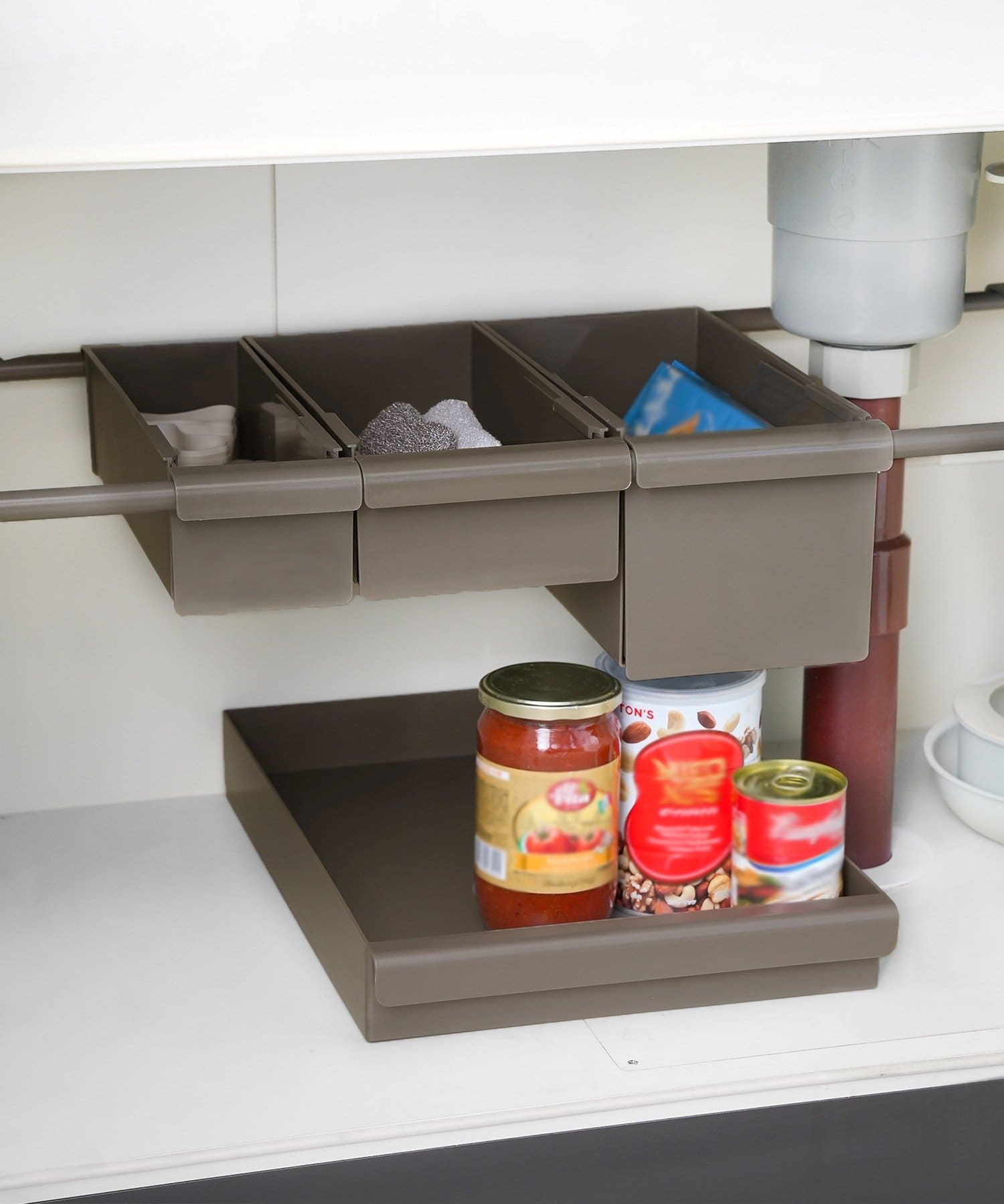 3COINS(スリーコインズ) 突っ張り棒：53cm／KITINTO