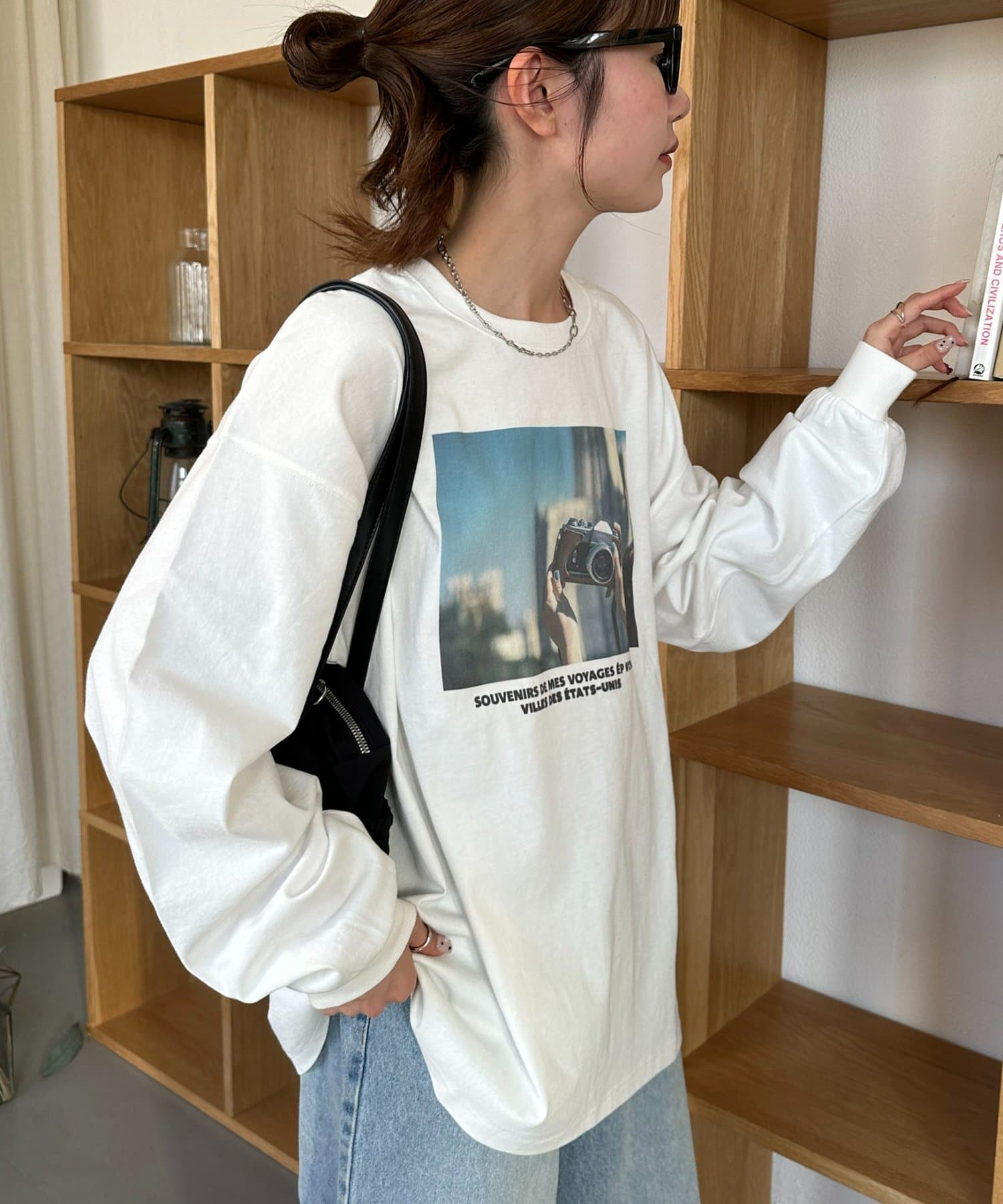 DISCOAT(ディスコート) 【Enlude/ユニセックス】ダブルサイドカフェグラフィックロンT