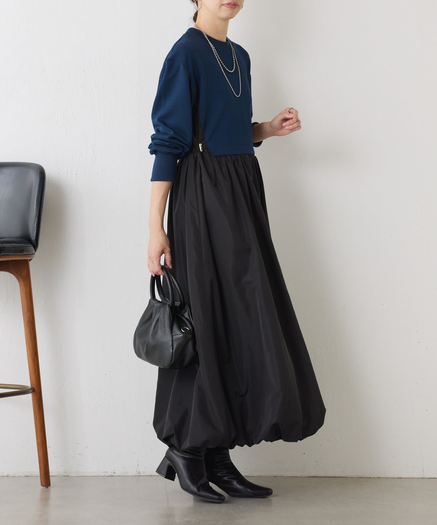 Jena　espace merveilleux(ジェナ　エスパスメルヴェイユ) ダンボール切替バルーンワンピース