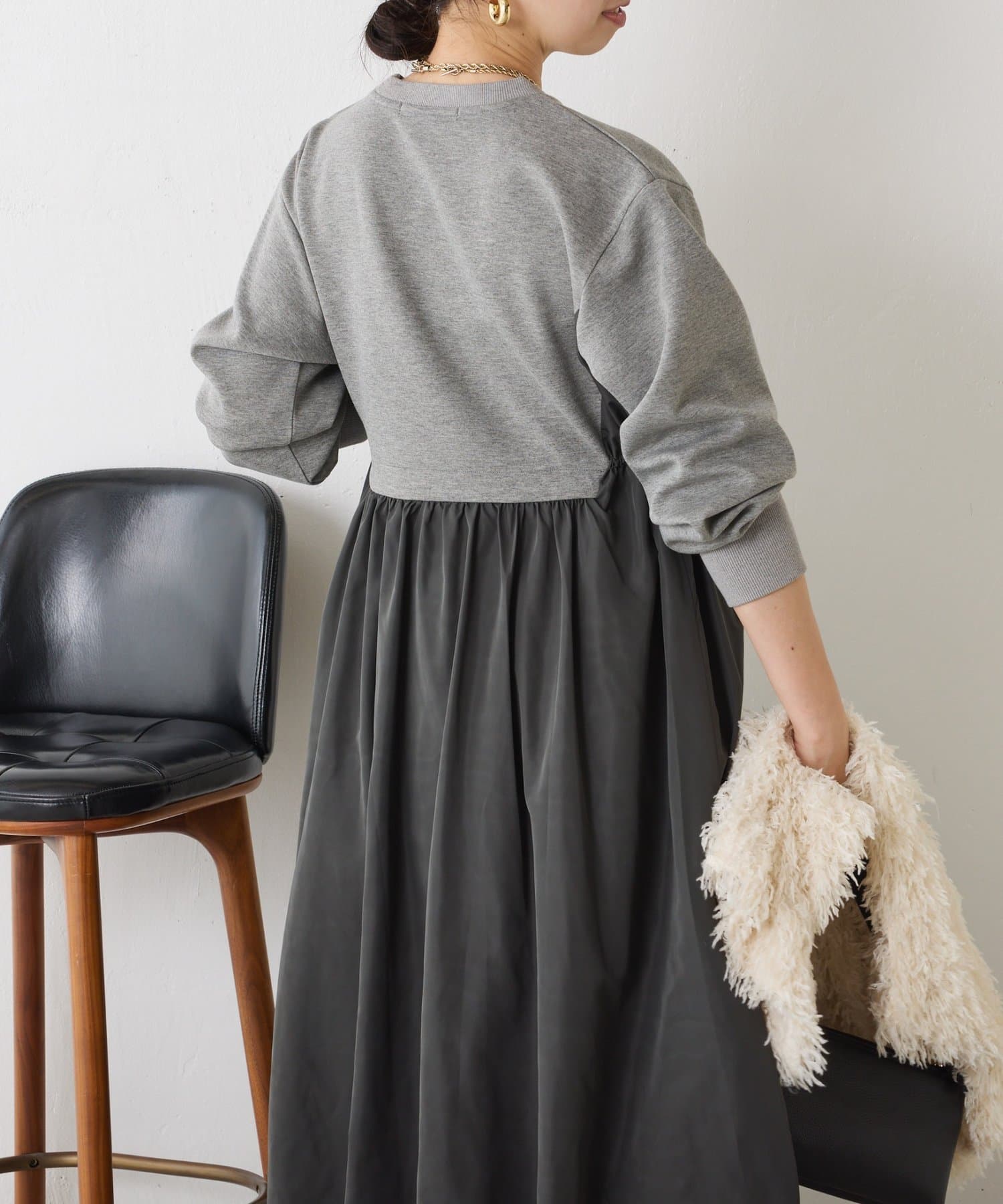 Jena　espace merveilleux(ジェナ　エスパスメルヴェイユ) ダンボール切替バルーンワンピース