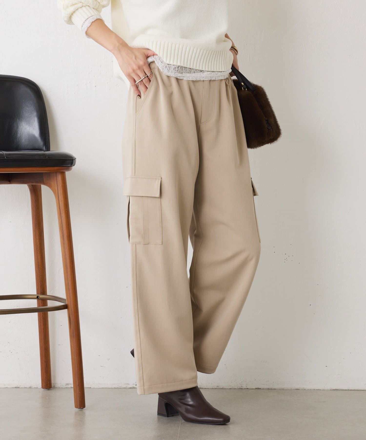 Jena　espace merveilleux(ジェナ　エスパスメルヴェイユ) 【「ラフに、こなれる】パラシュートパンツ