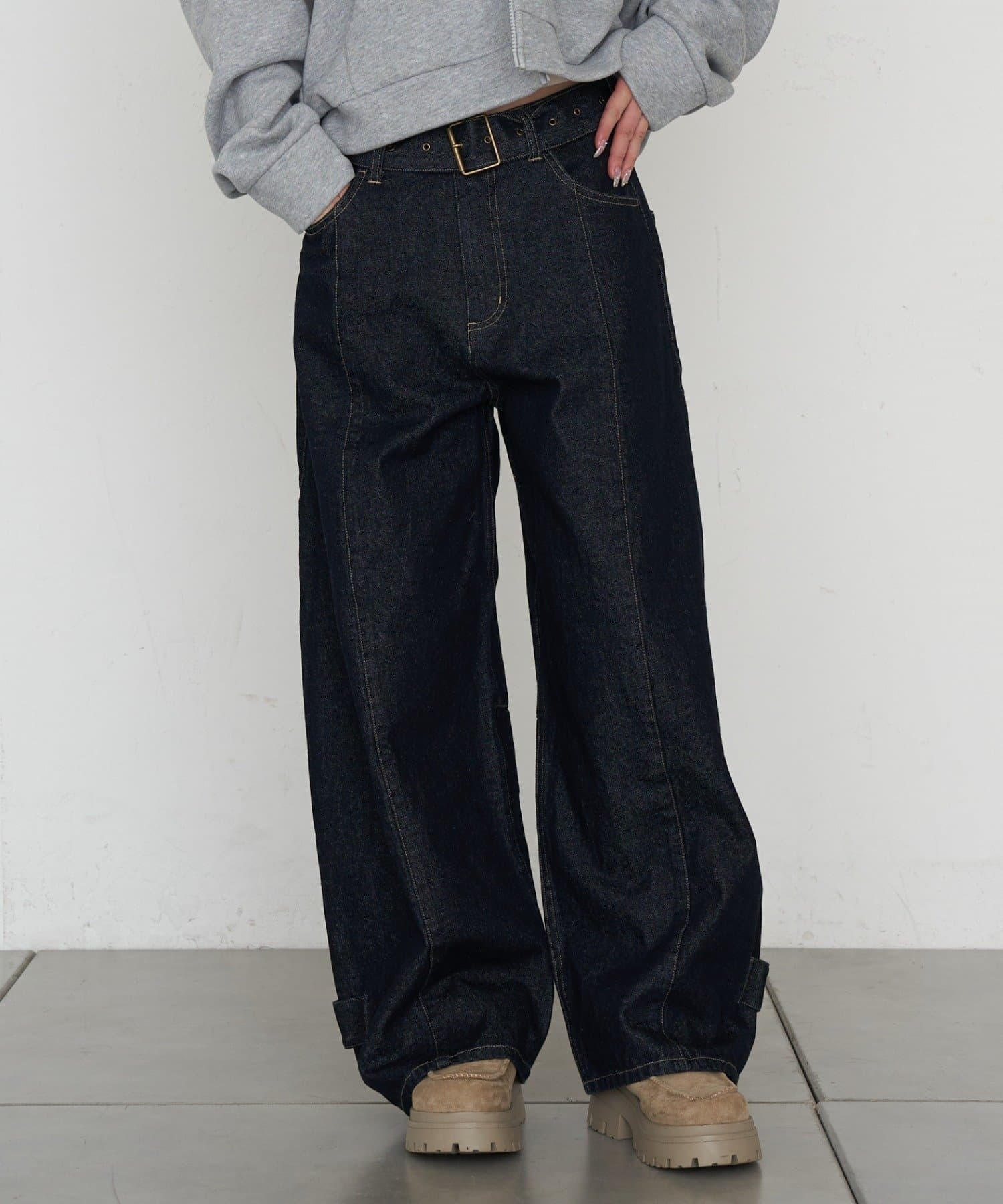 RAY CASSIN(レイカズン) バレルレッグデニムパンツ