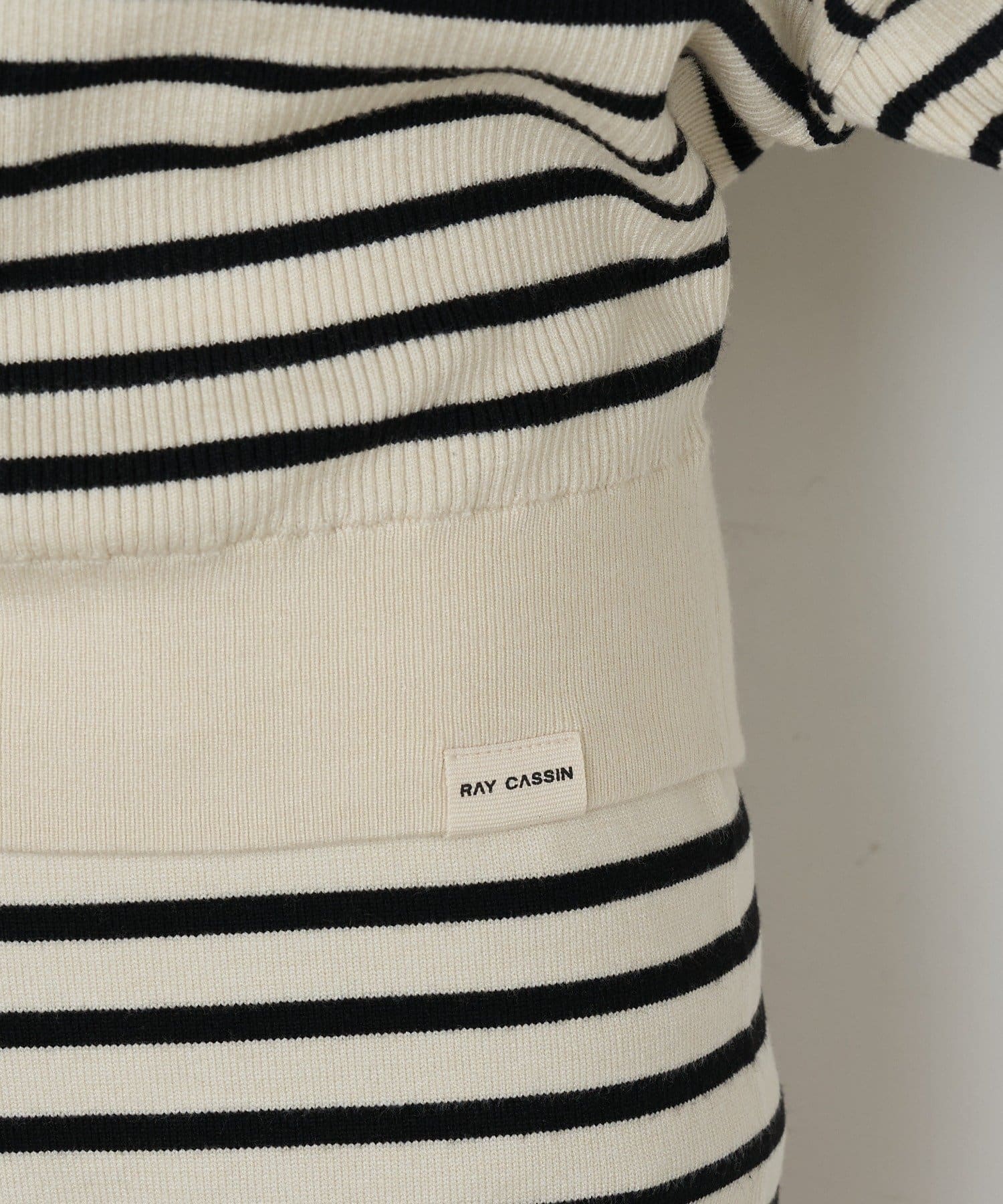 RAY CASSIN(レイカズン) ボーダーワンショルニット