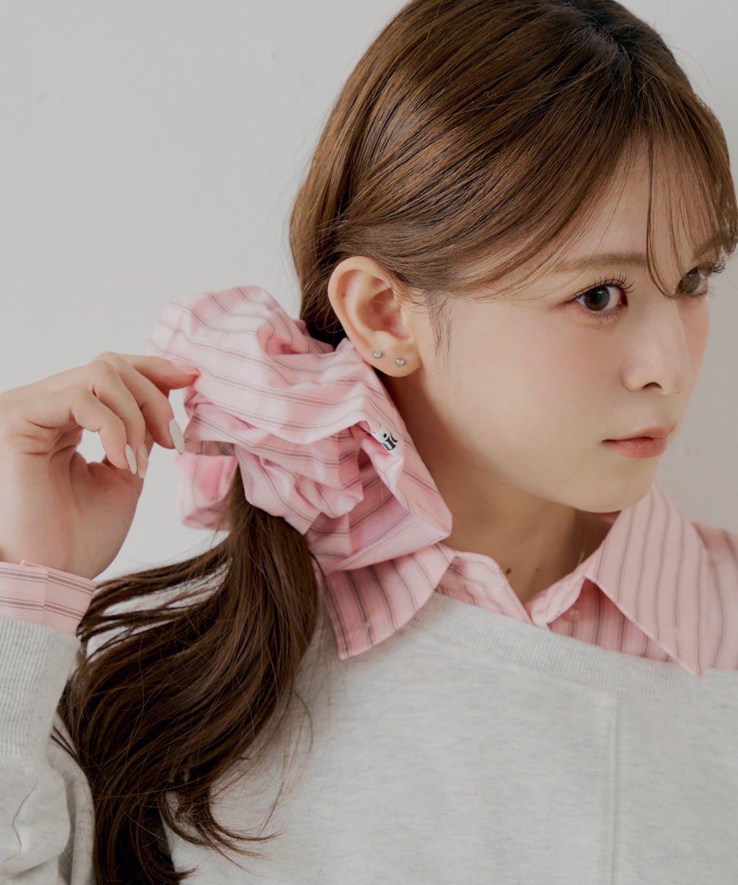 Chico(チコ) ストライプBIGシュシュ