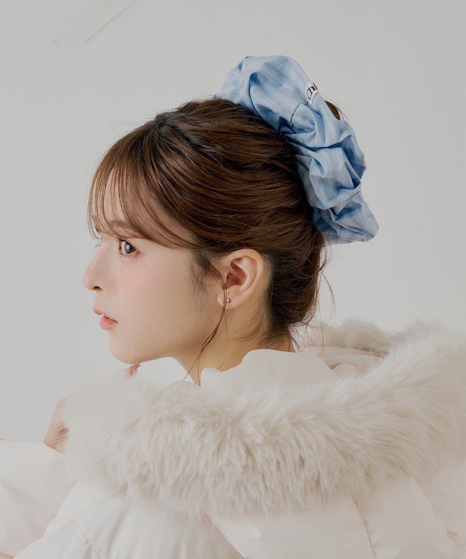 Chico(チコ) ストライプBIGシュシュ