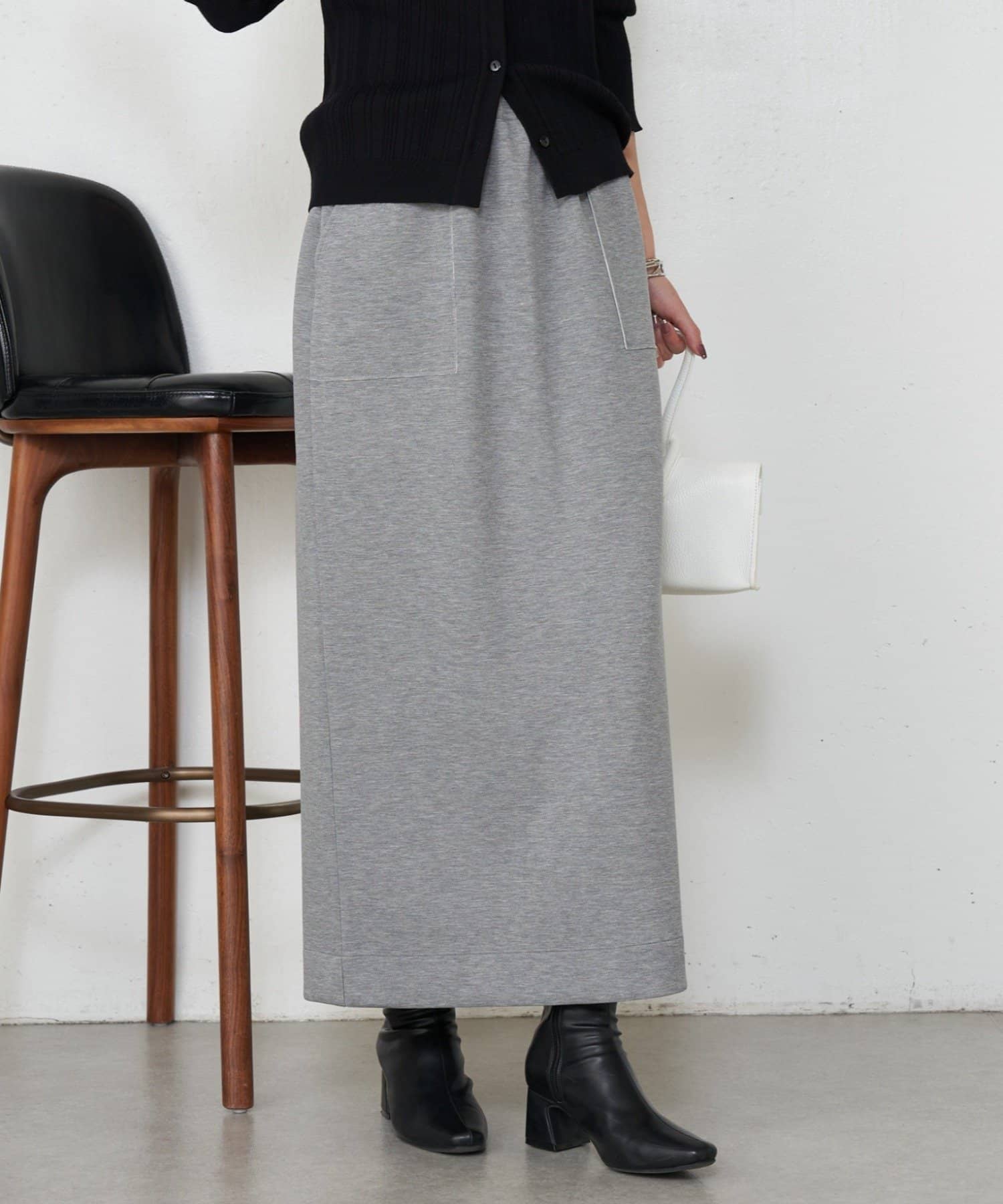 Jena　espace merveilleux(ジェナ　エスパスメルヴェイユ) 【伸縮性抜群◎】ボンディングIラインスカート