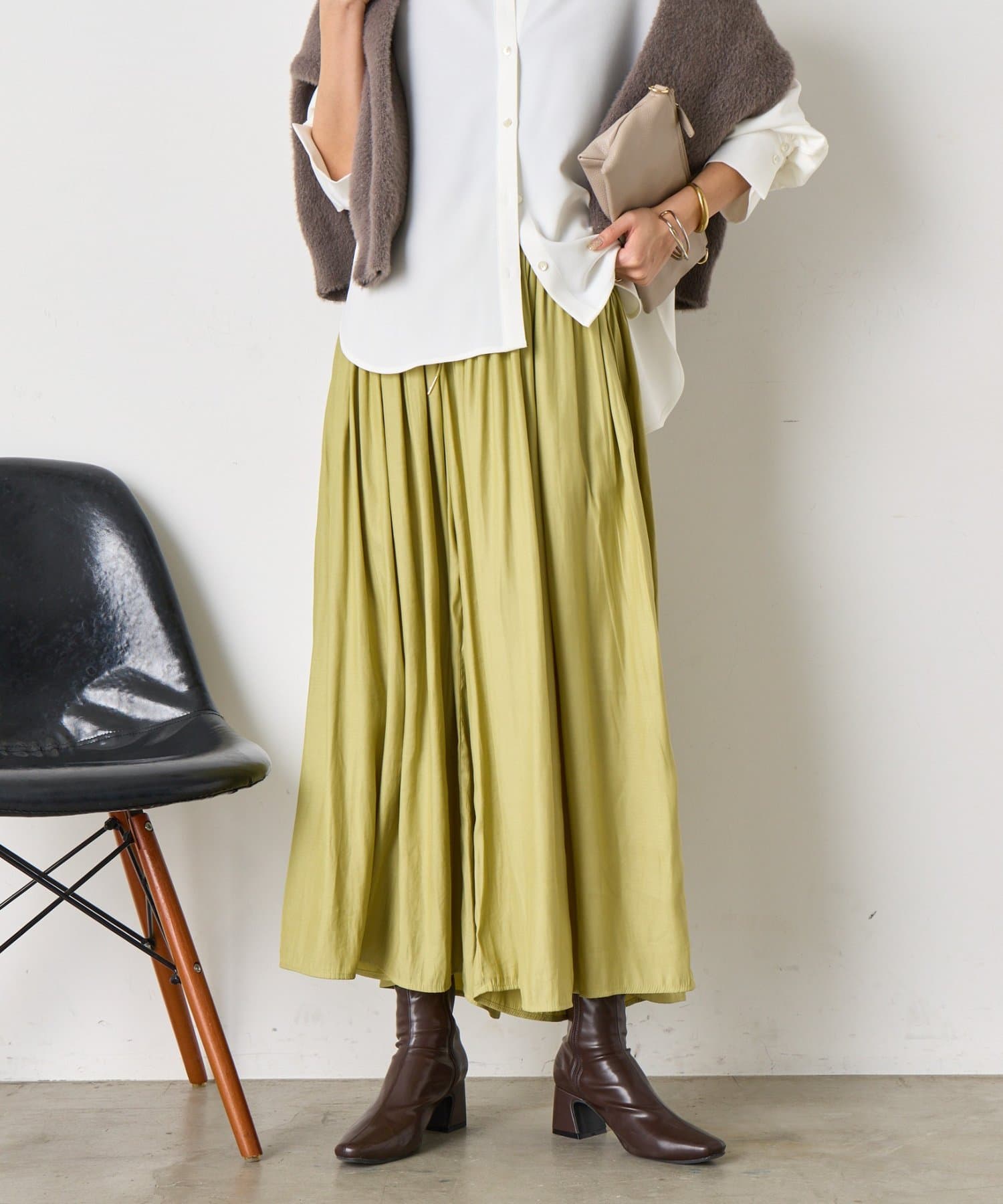 Jena　espace merveilleux(ジェナ　エスパスメルヴェイユ) ウエストギャザースカーチョ