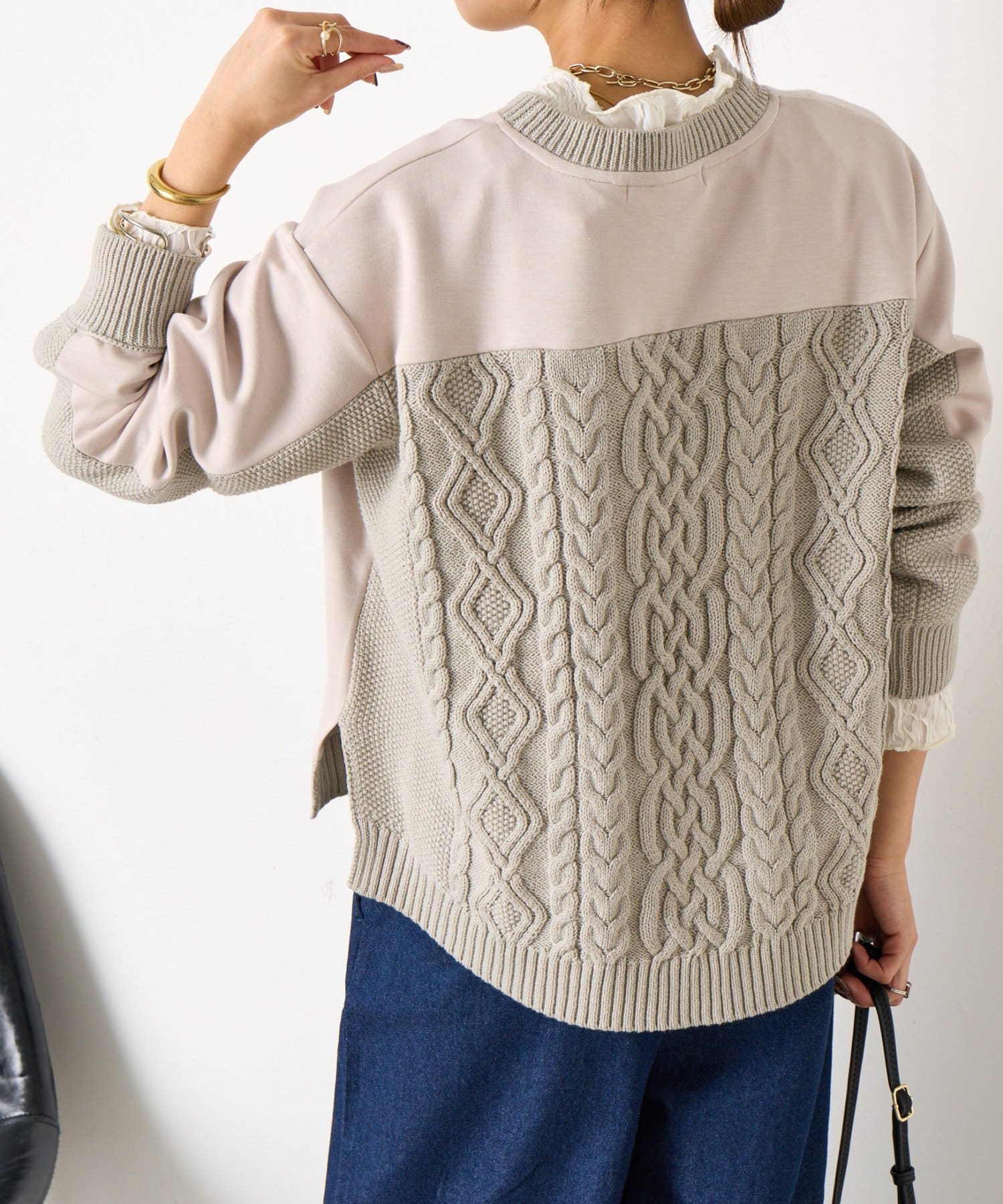 Jena　espace merveilleux(ジェナ　エスパスメルヴェイユ) ケーブルドッキングプルオーバー