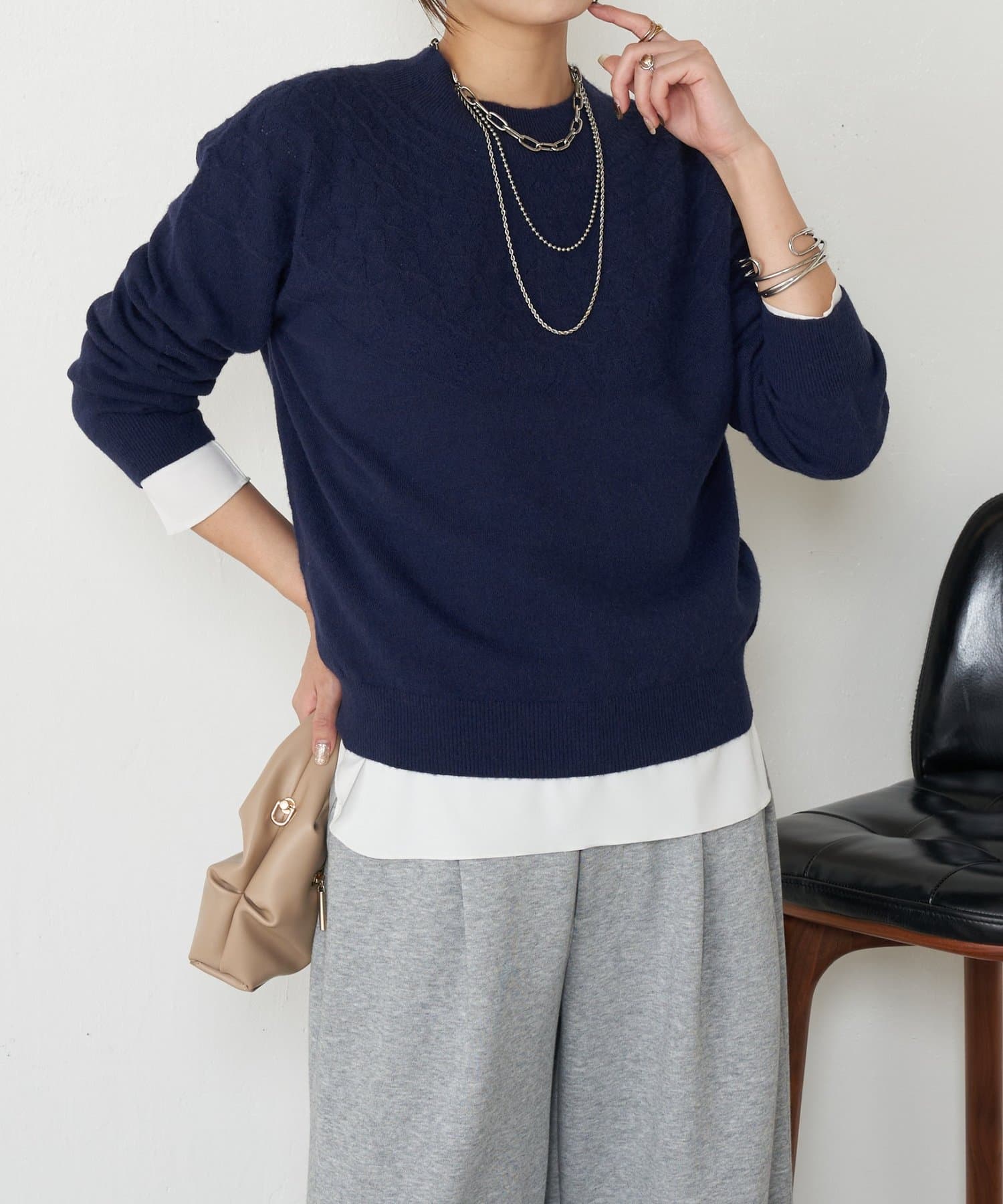 Jena　espace merveilleux(ジェナ　エスパスメルヴェイユ) ホールガーメントニット