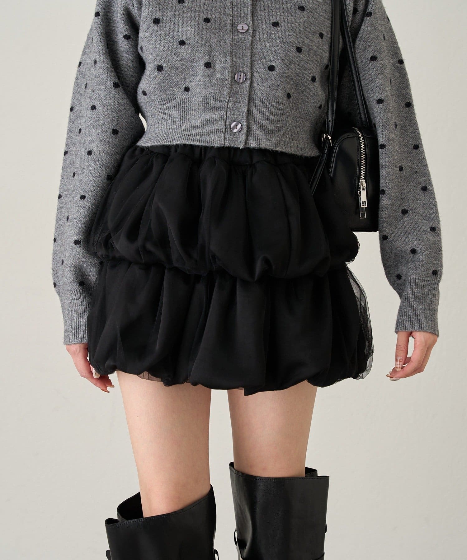 mline(エムライン) [mline]チュールレイヤードスカート