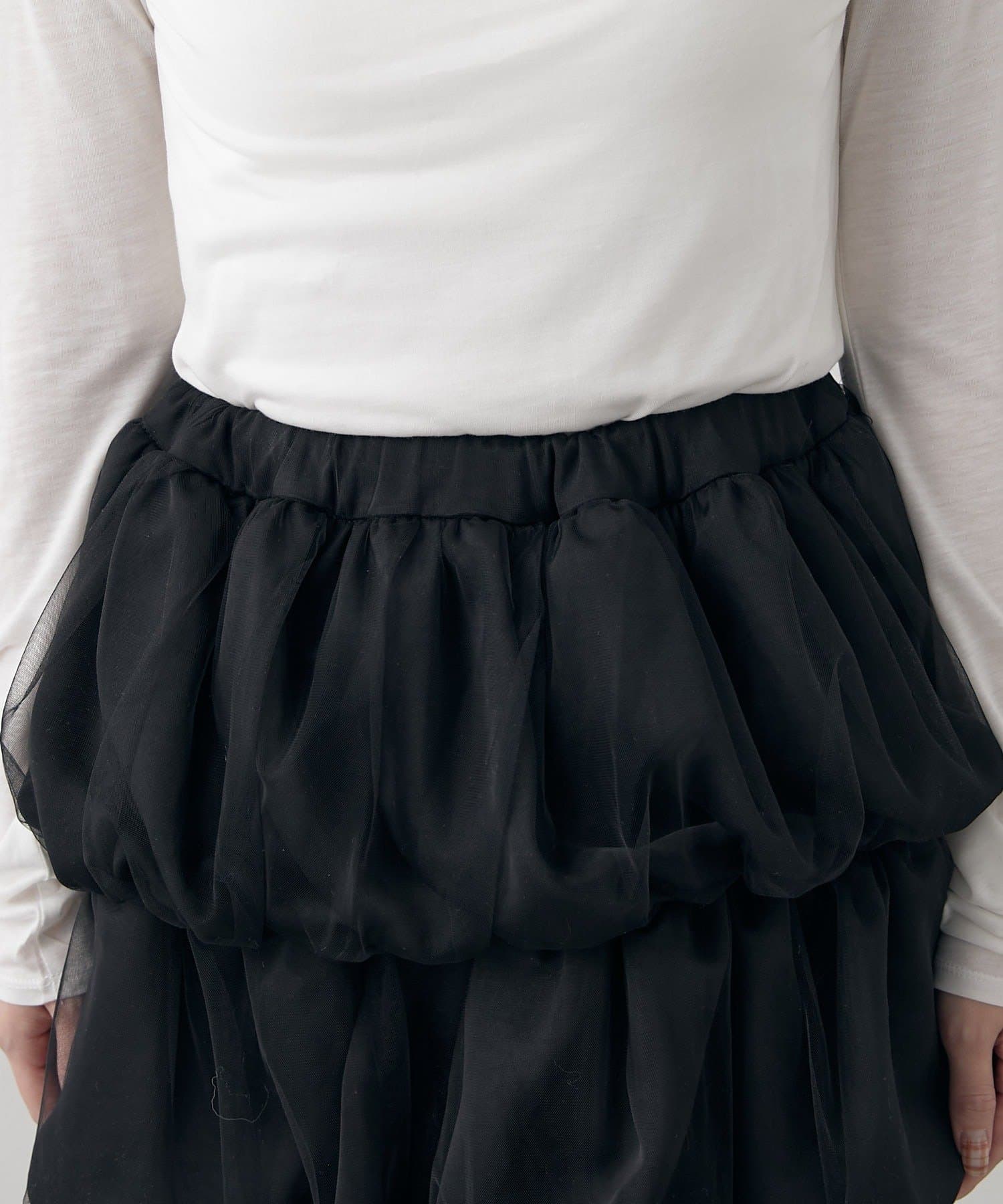 mline(エムライン) [mline]チュールレイヤードスカート