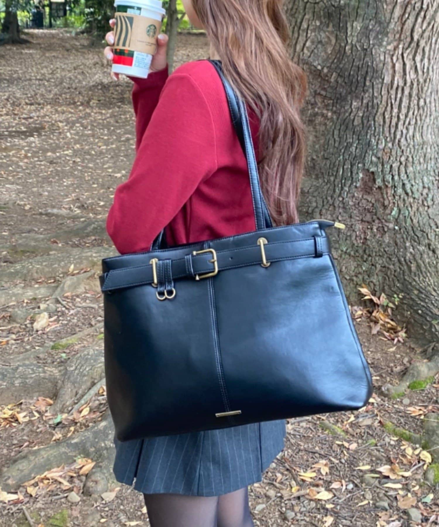 RAY CASSIN(レイカズン) 【A4対応】ベルト付トートバッグ