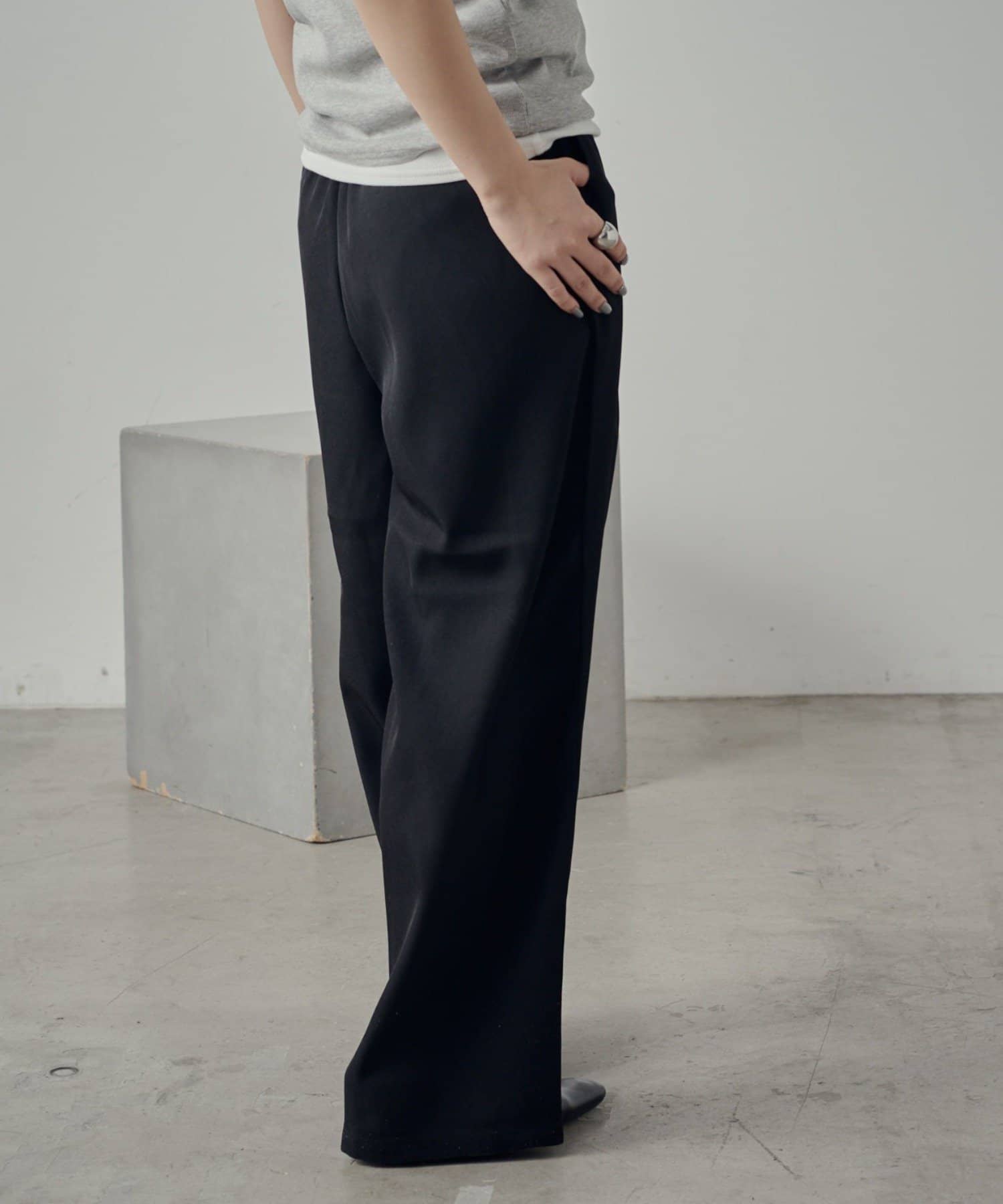 -goocy-(グーシー) 2タックワイドイージーパンツ