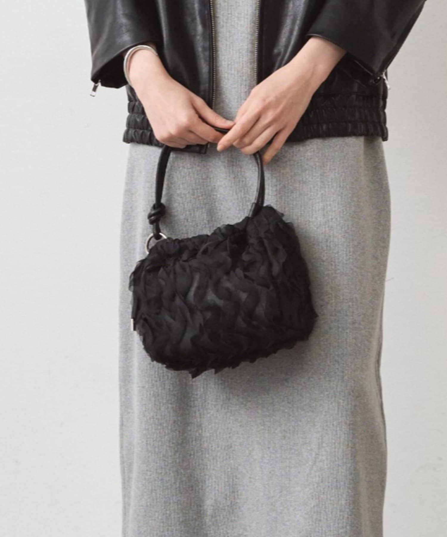 LOUNGEDRESS(ラウンジドレス) 【GALENA/ガレナ】メッシュフリル巾着Bag