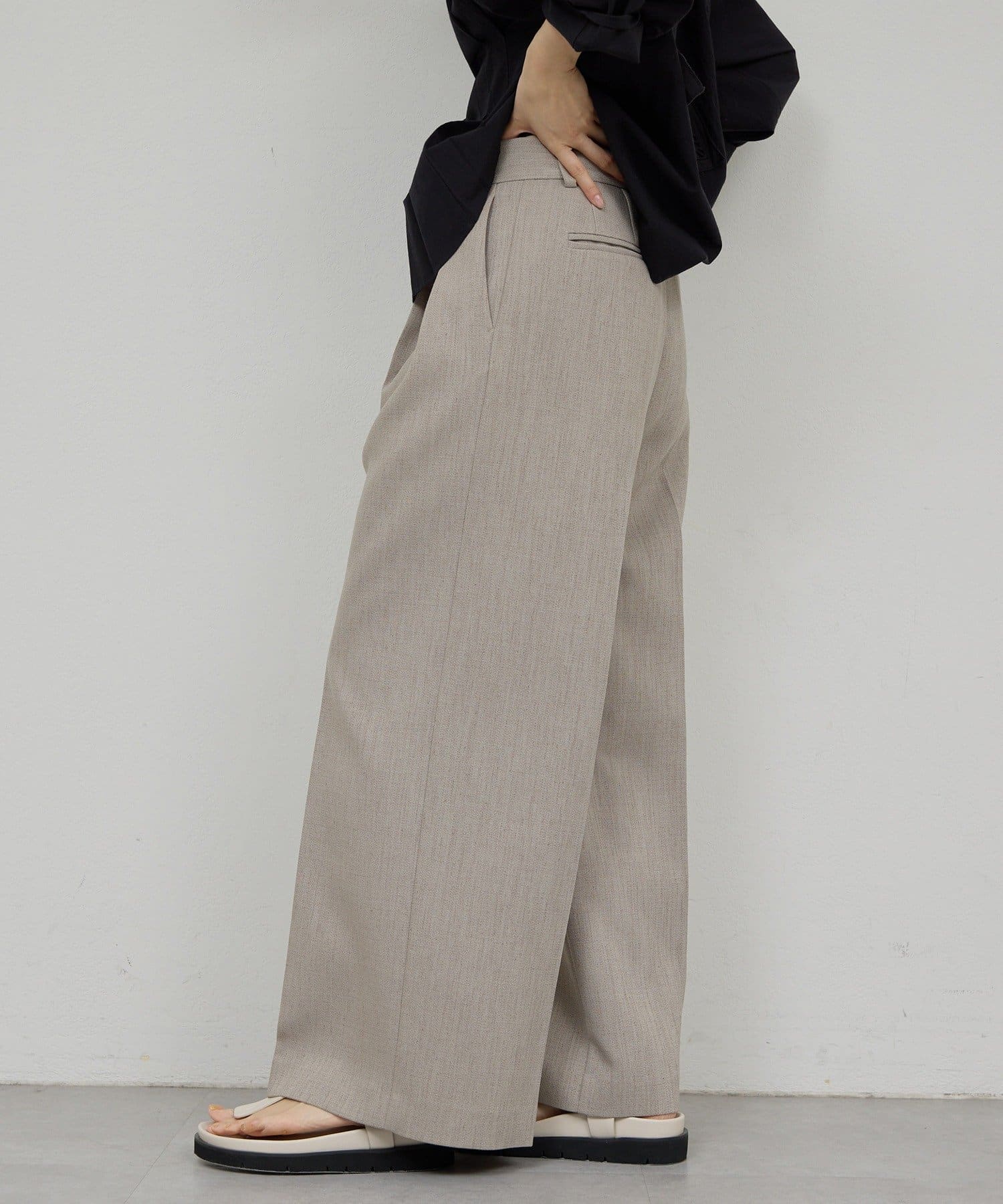 GALLARDAGALANTE(ガリャルダガランテ) 【セットアップ対応】リニーダブルクロスワイドパンツ