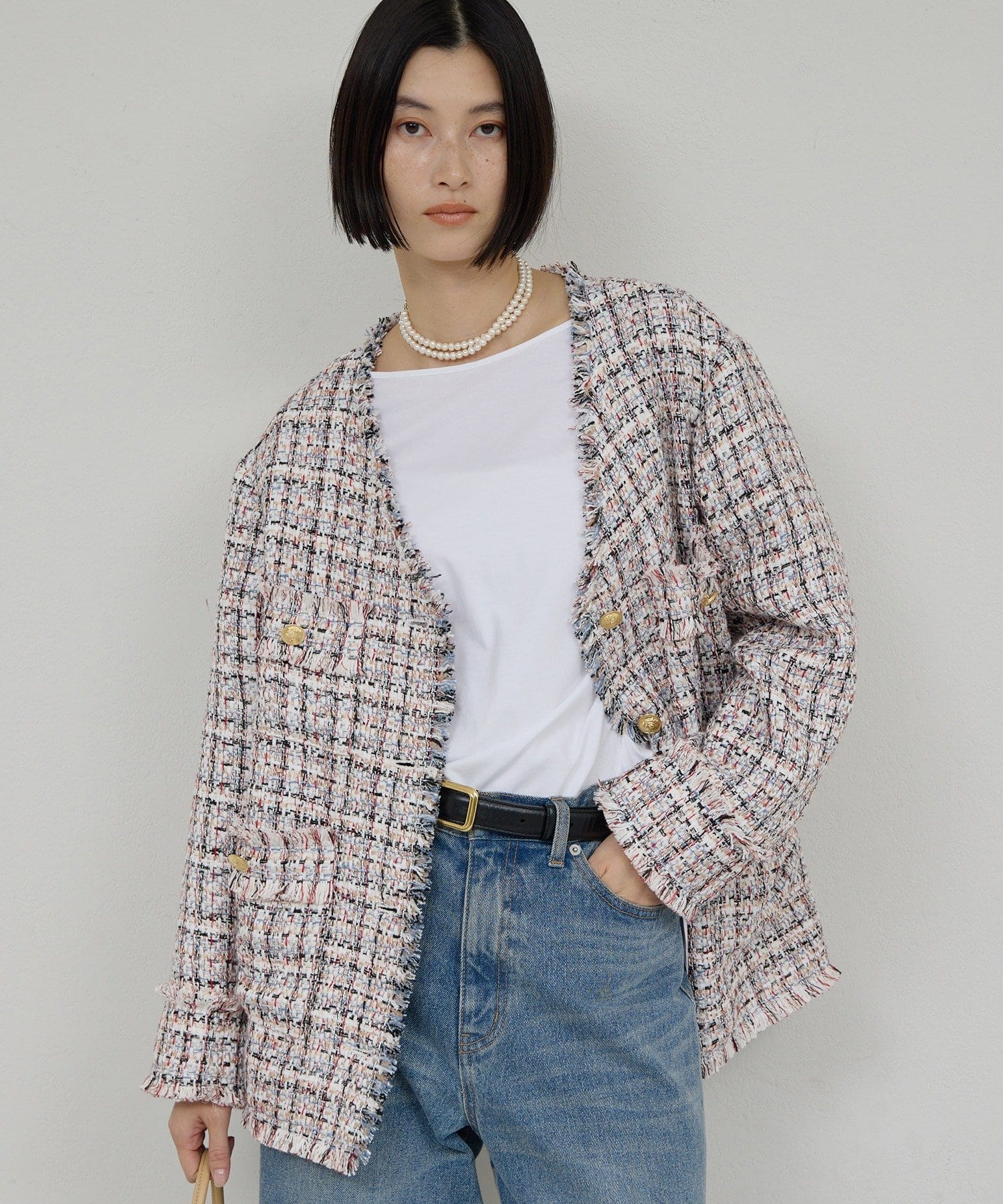 GALLARDAGALANTE(ガリャルダガランテ) ツイードジャケット