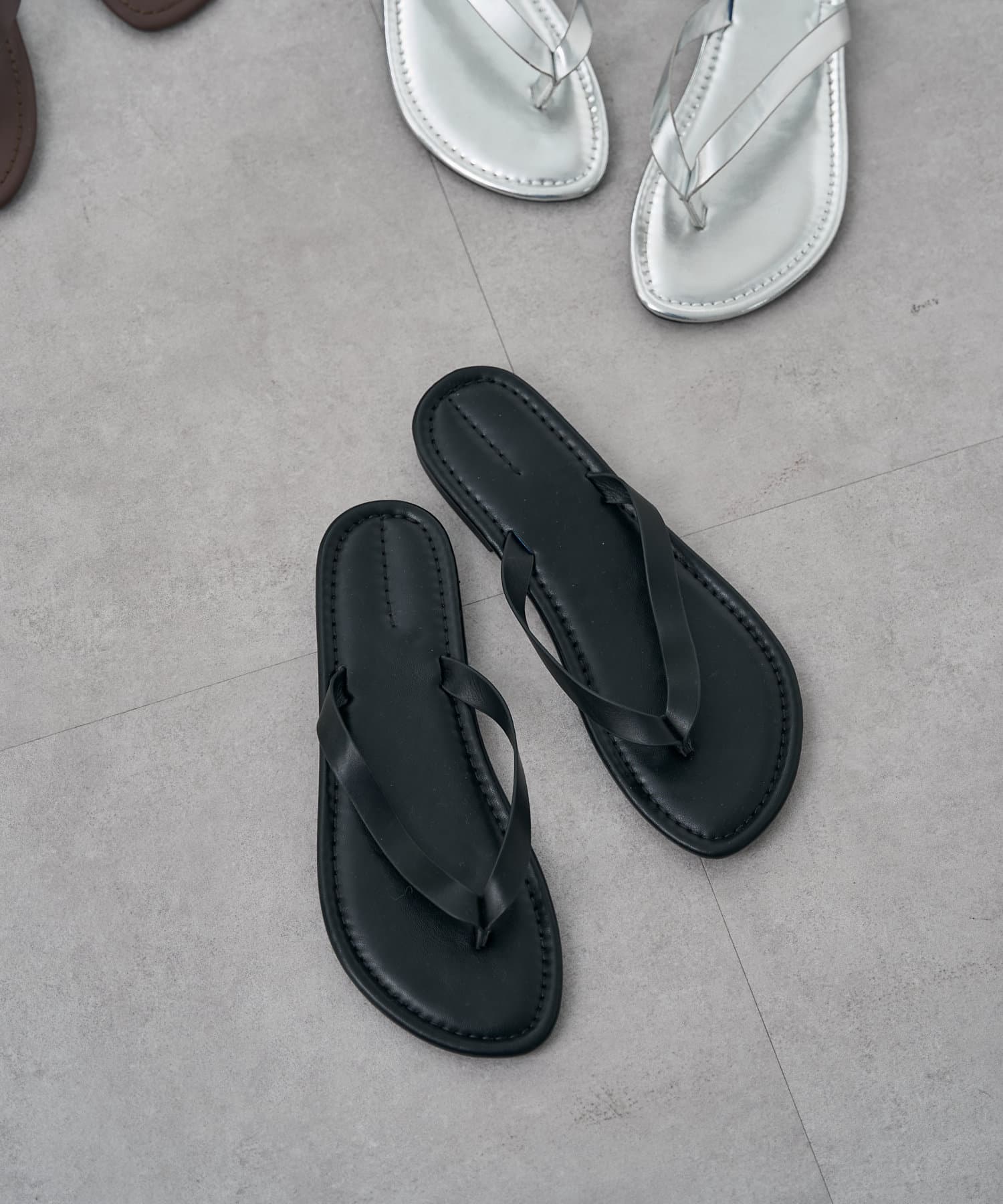 OUTLET(アウトレット) 【SHENERY】トングフラットサンダル