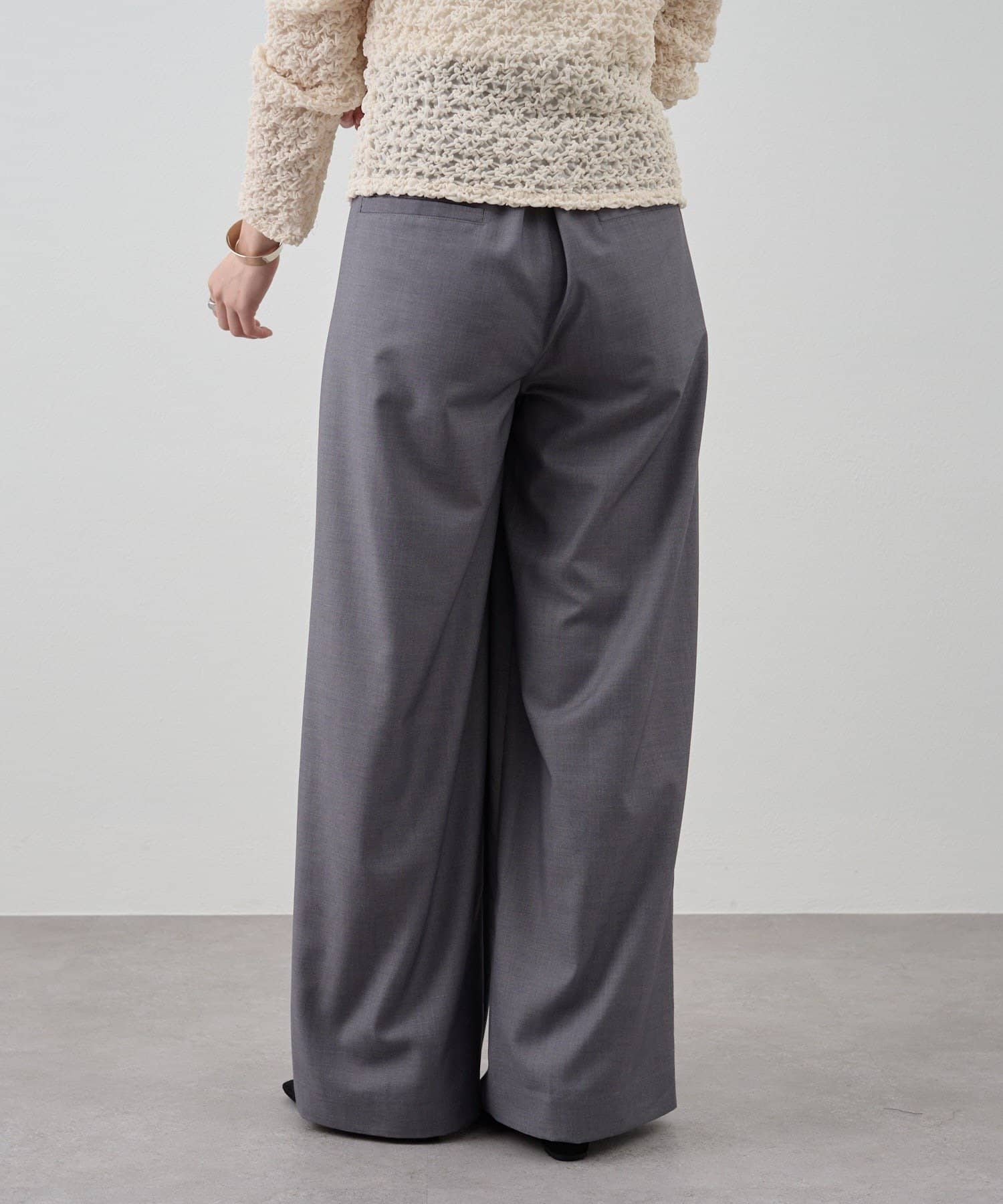 OUTLET(アウトレット) 【SHENERY】ダブルタックスラックス