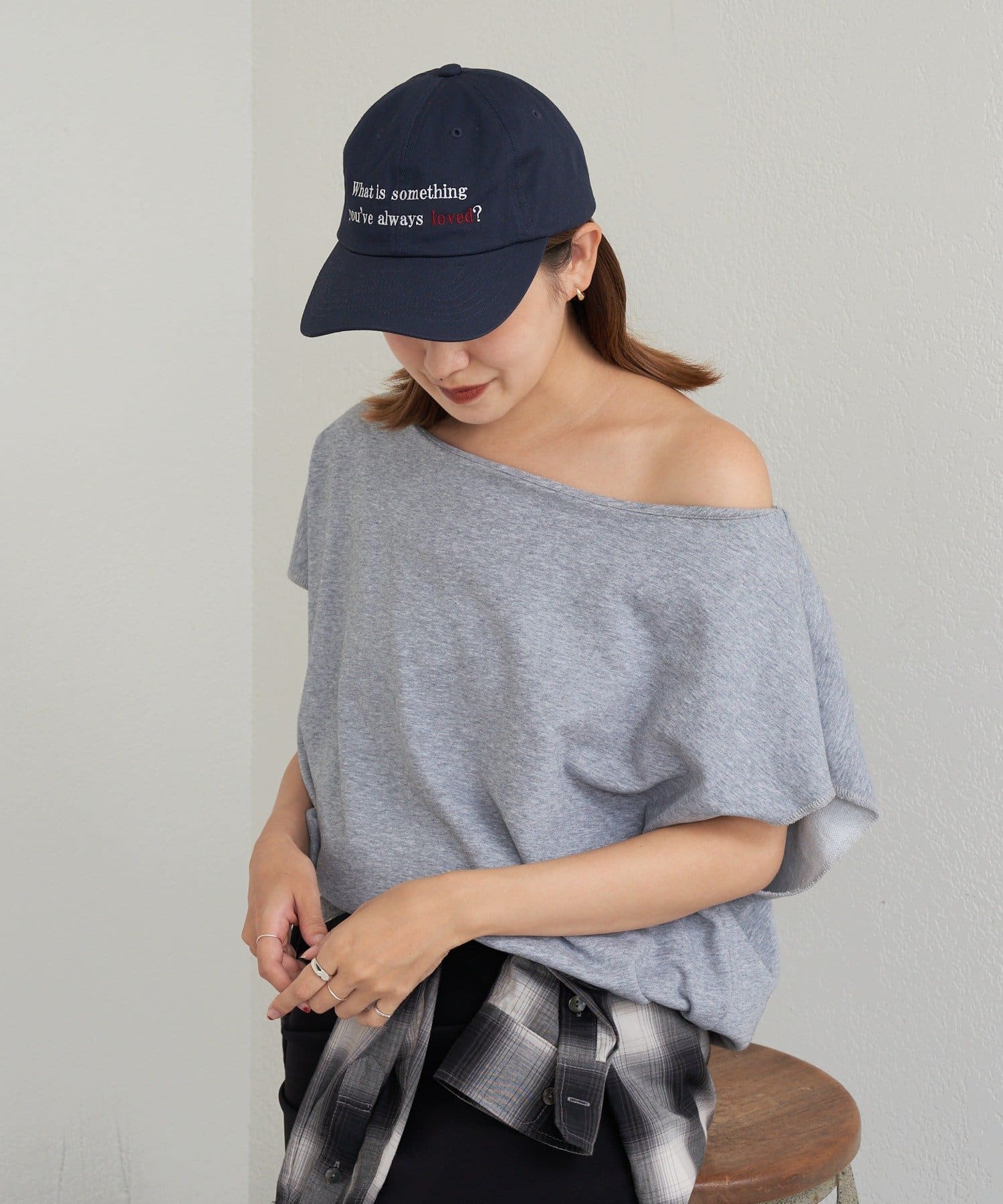 OUTLET(アウトレット) 【SHENERY】フレンチスリーブオフショルスウェット