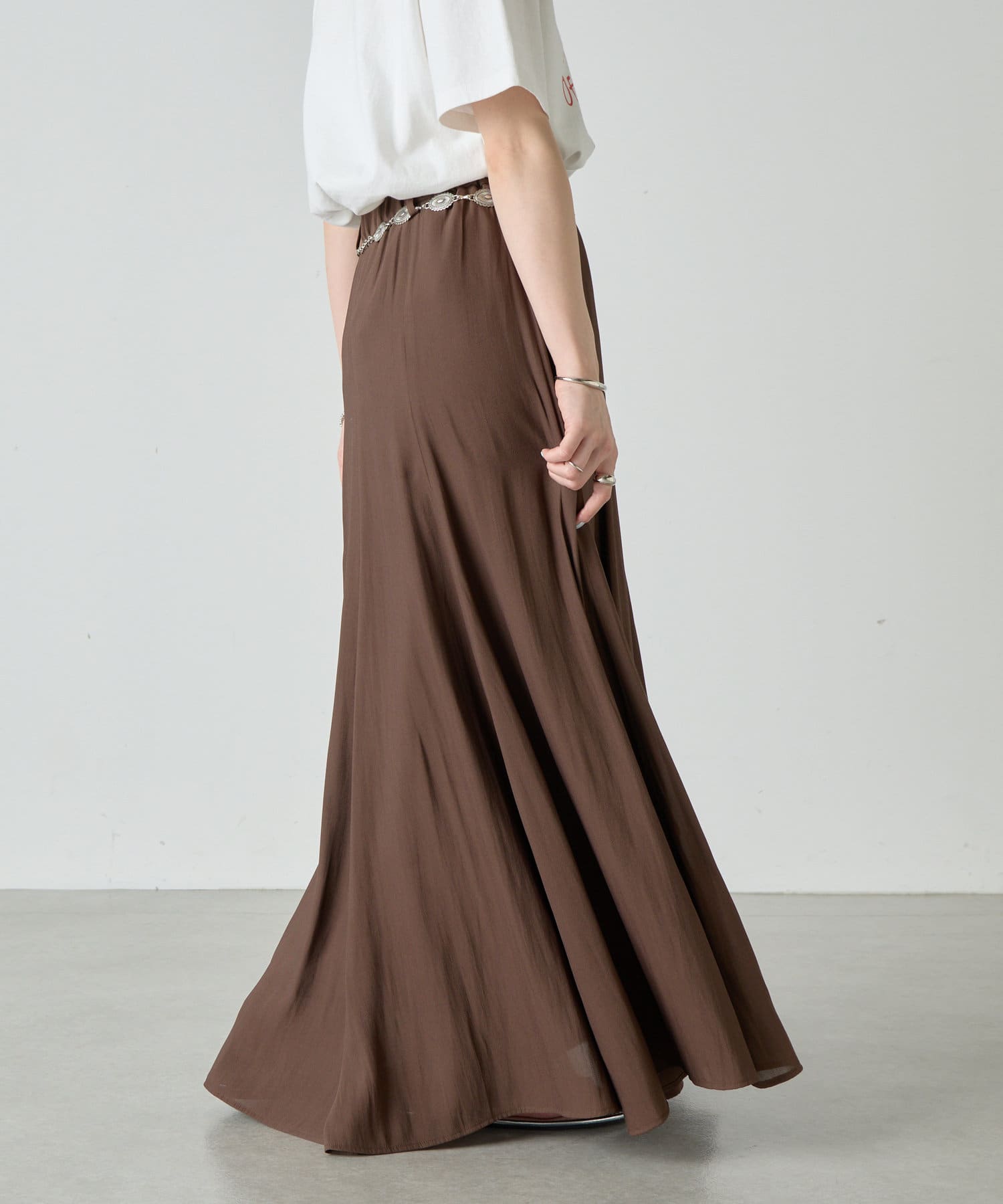 OUTLET(アウトレット) 【SHENERY】ハイウエストフレアスカート