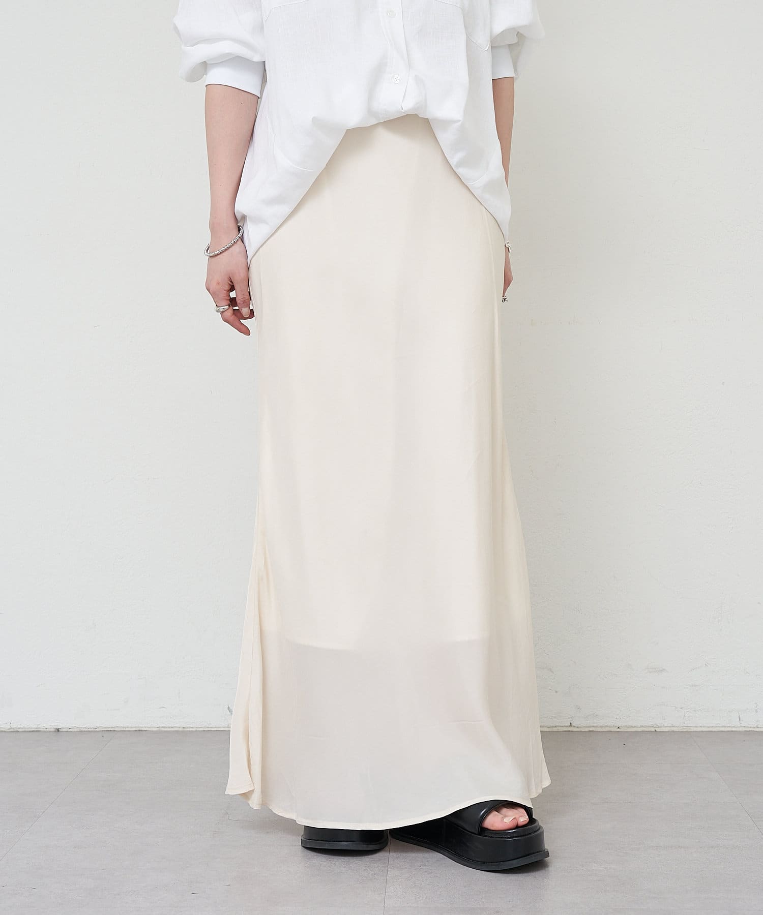 OUTLET(アウトレット) 【SHENERY】キュプラフィブリルマーメイドスカート