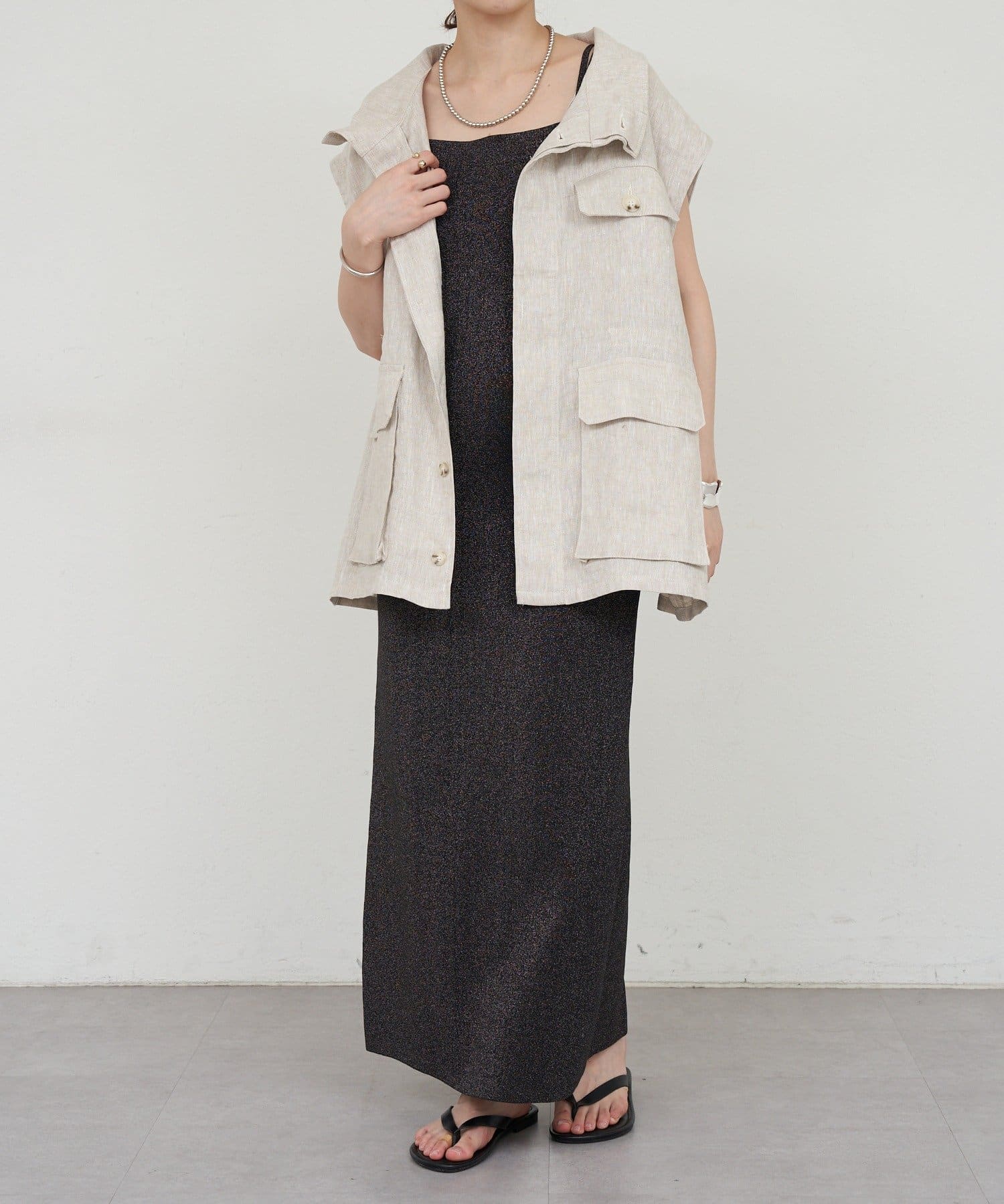 【美品】SHENERY フレンチスリーブ ジャケットベスト ダブルボタン SHENERY（シーナリー）の「フレンチスリーブジャケットベスト（）」 - WEAR