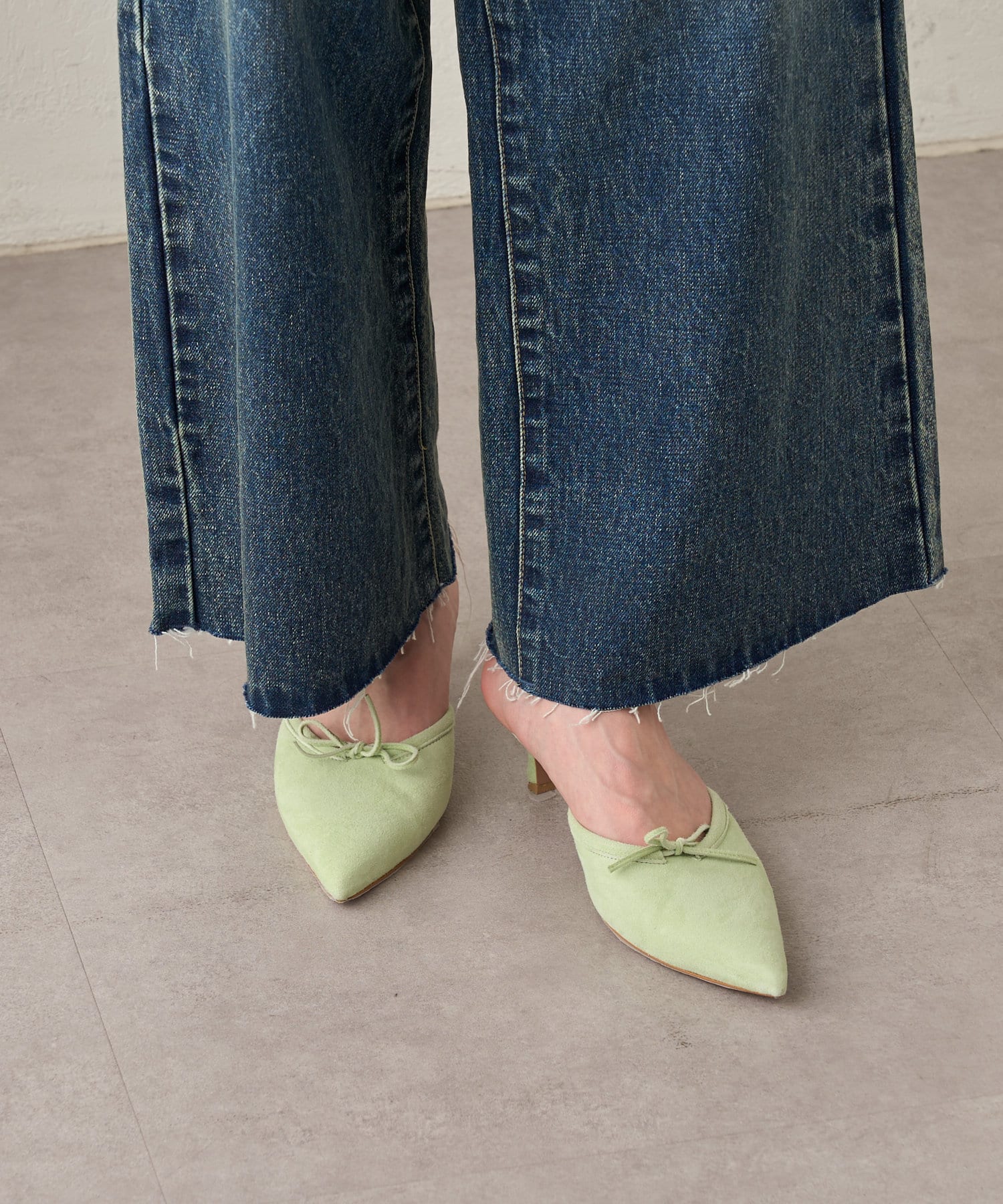 OUTLET(アウトレット) 【SHENERY】スエードミュール