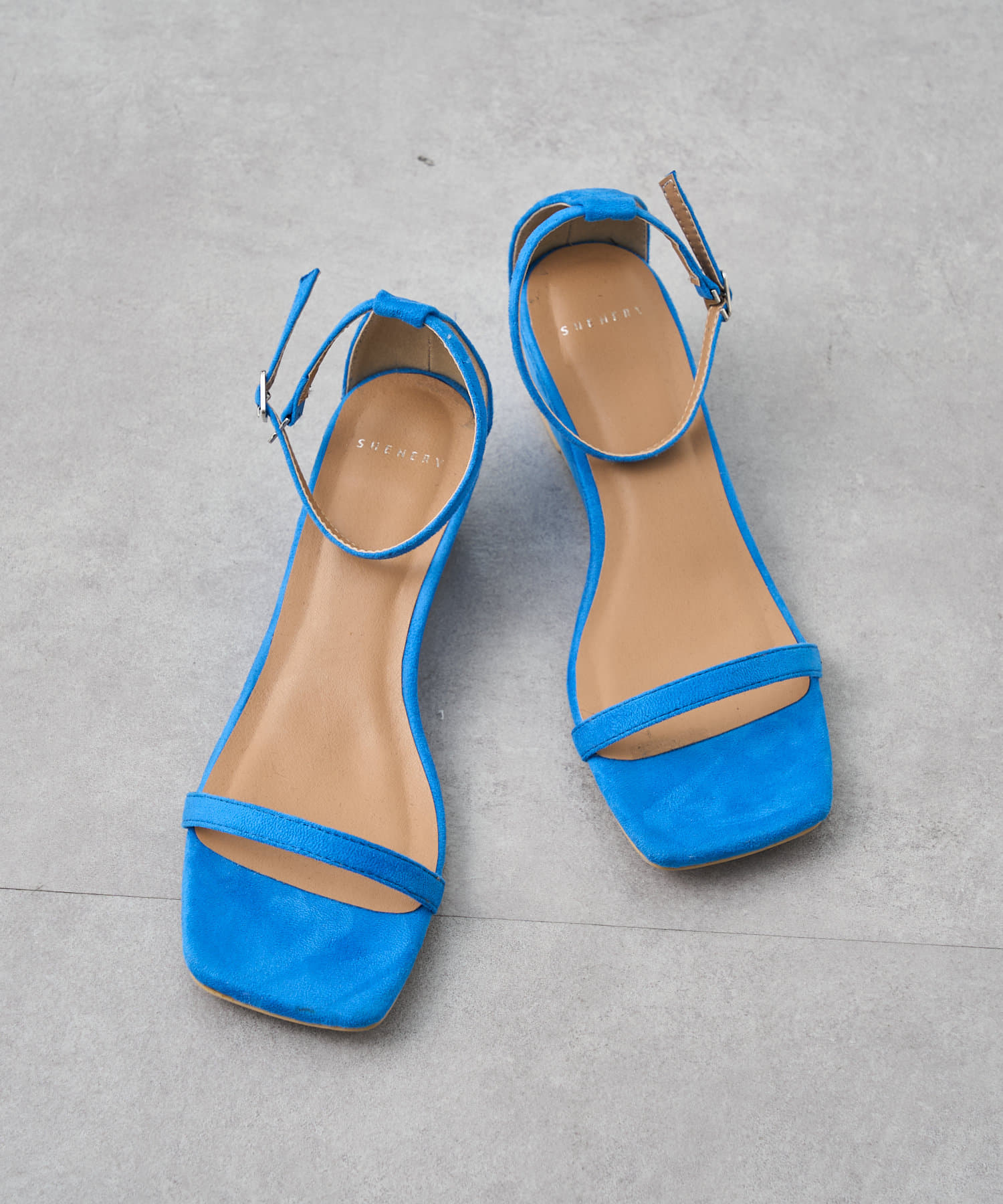 SHENERY】スクエアトゥウェッジサンダル | OUTLET(アウトレット