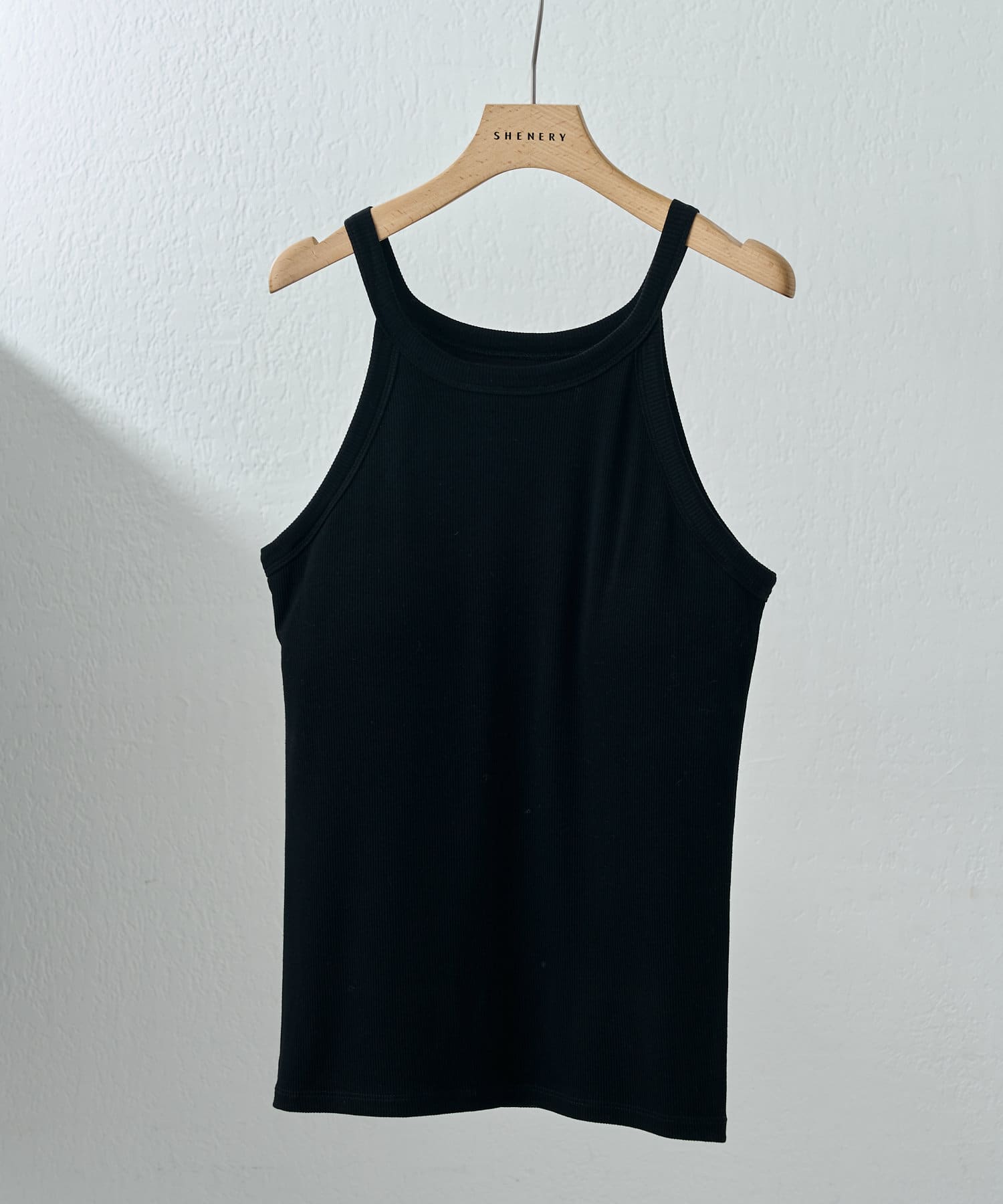 OUTLET(アウトレット) 【SHENERY】カップ付アメスリリブタンクトップ