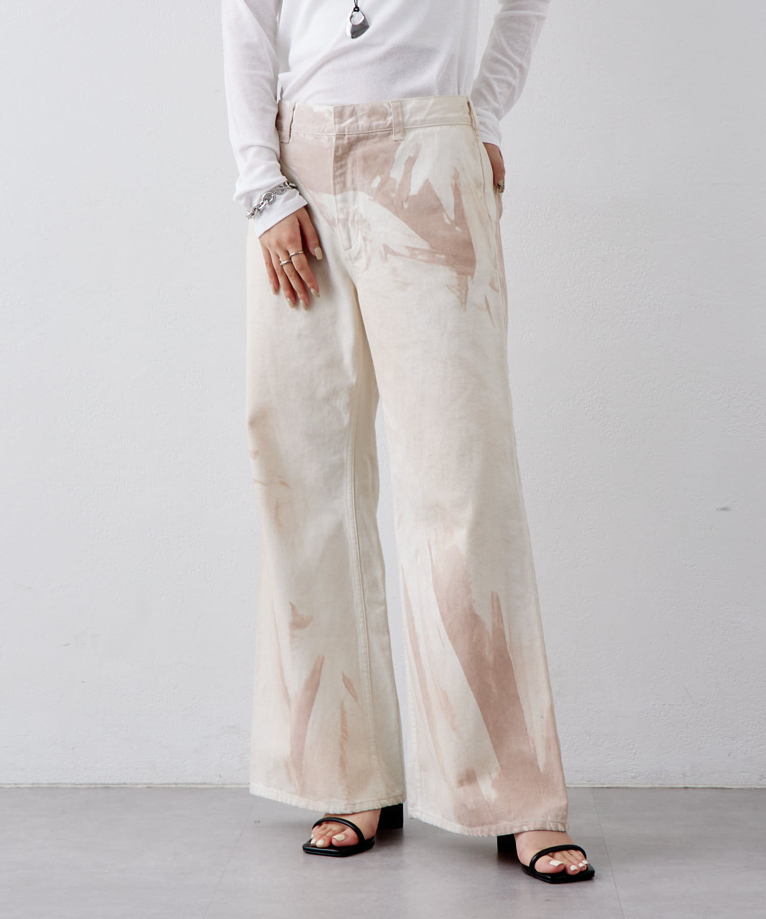 mystic】ai no de sugo バギーフレアパンツ | OUTLET(アウトレット