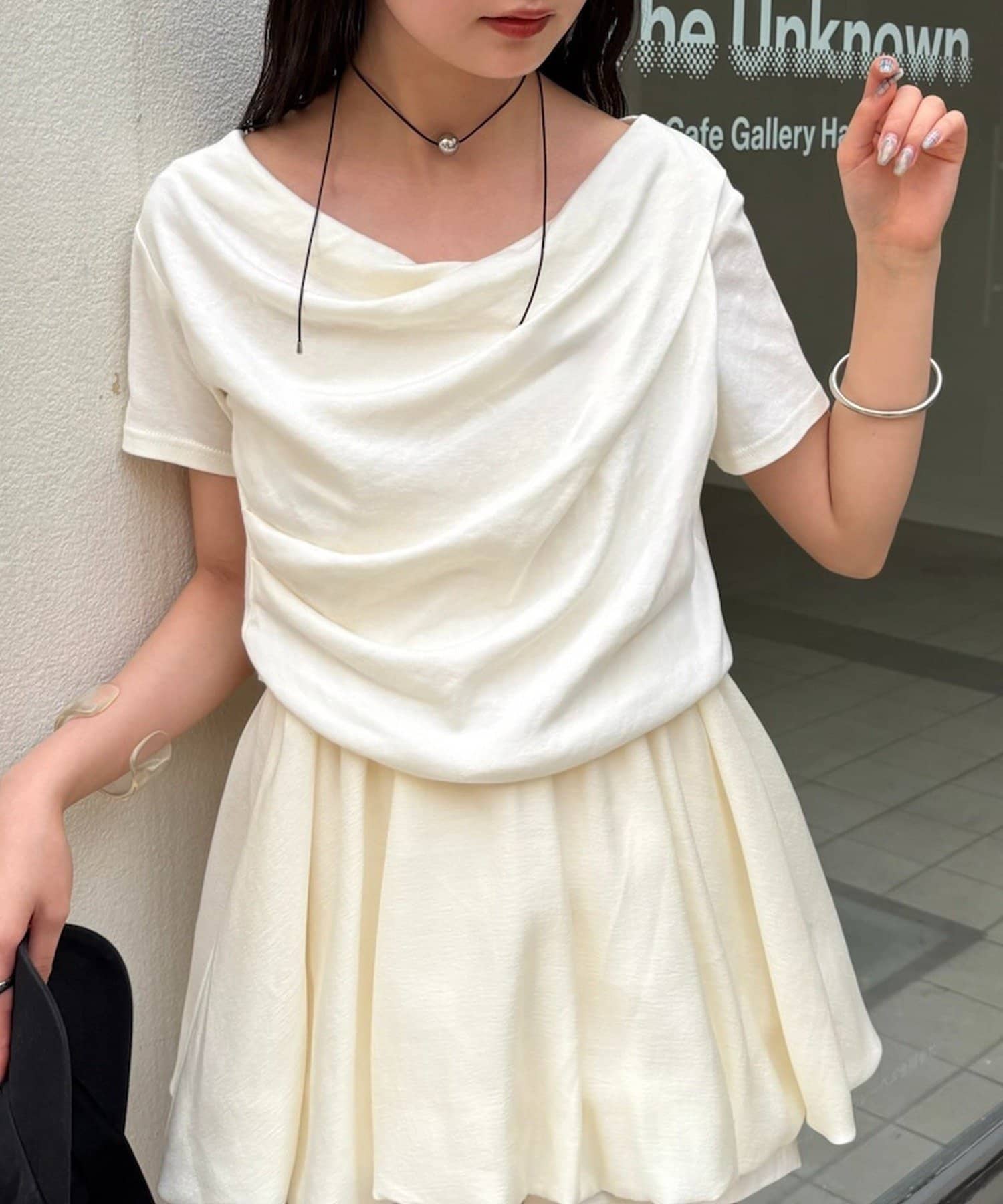 OUTLET(アウトレット) 【mystic】オフショルTシャツ