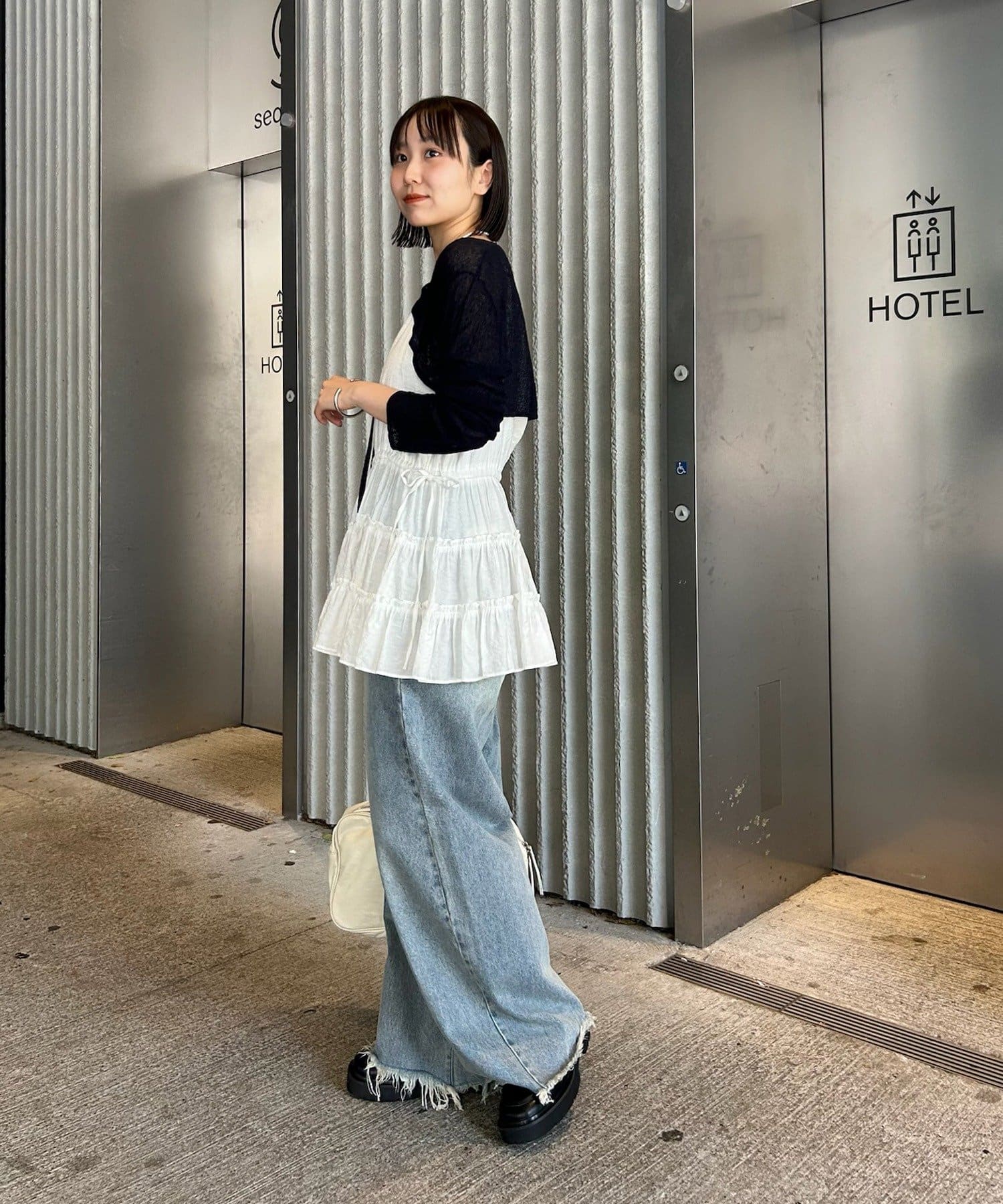 OUTLET(アウトレット) 【mystic】シアーニットボレロ