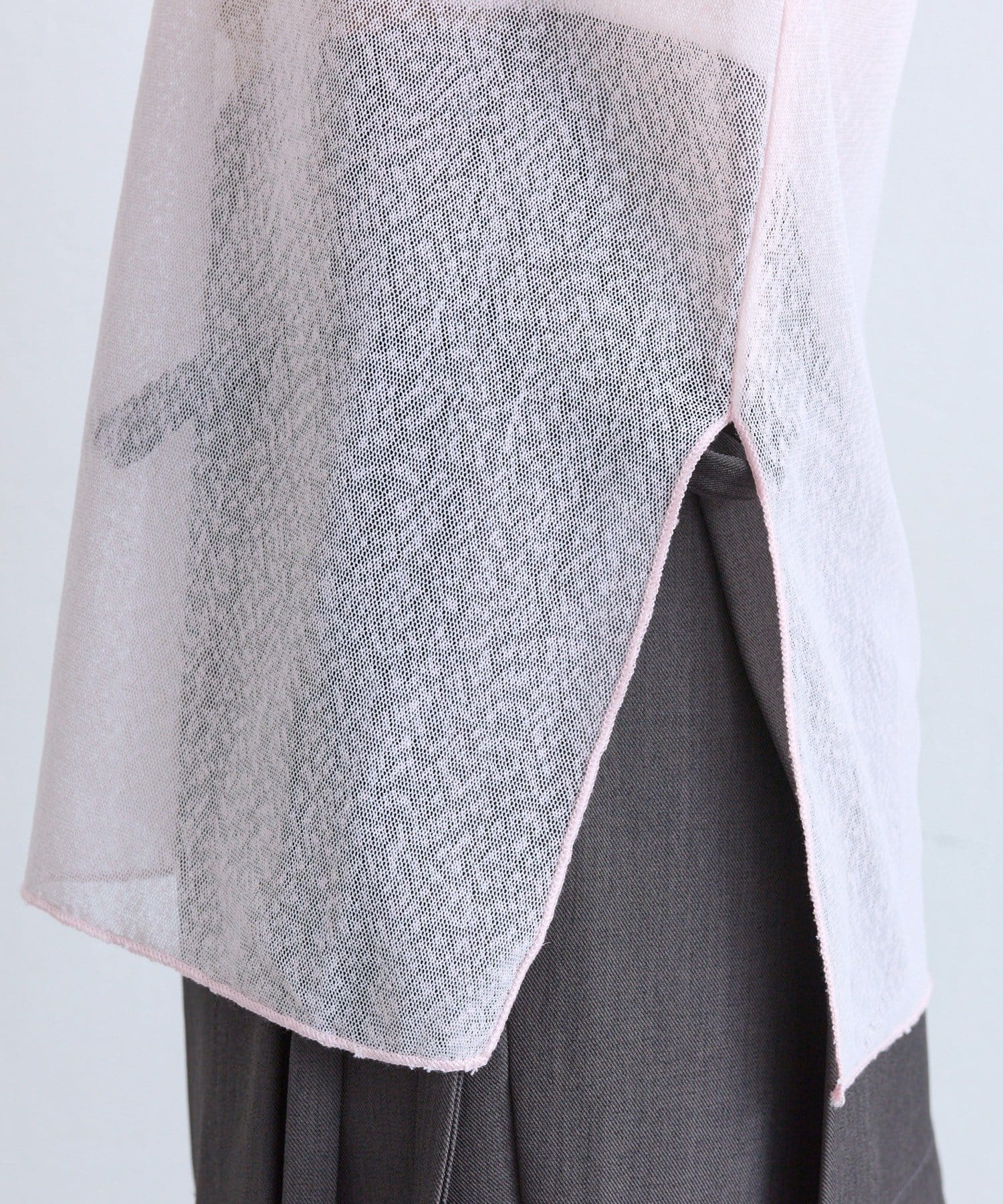 OUTLET(アウトレット) 【mystic】スラブシアー5分袖プルオーバー