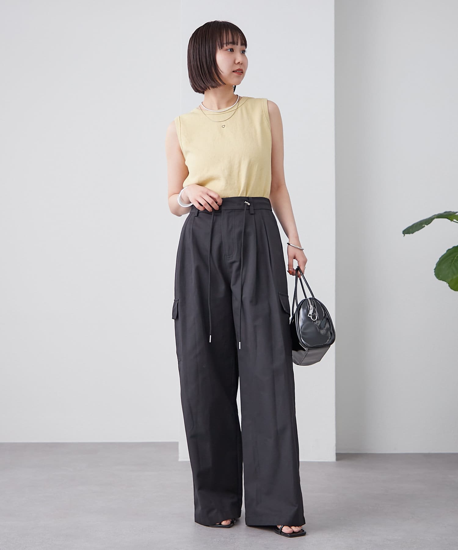 OUTLET(アウトレット) 【mystic】テレコスリーブレスT