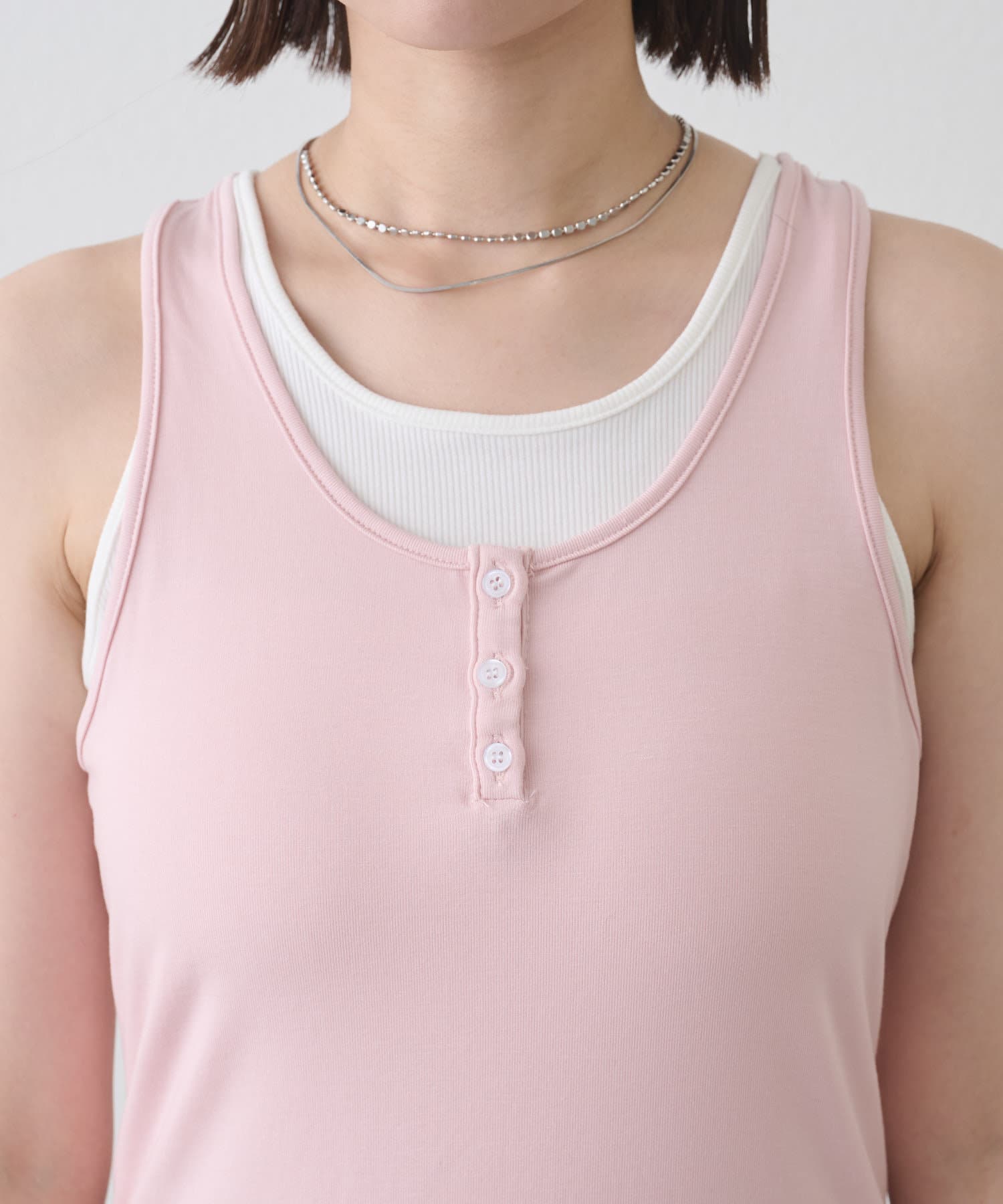 OUTLET(アウトレット) 【mystic】レイヤードタンク