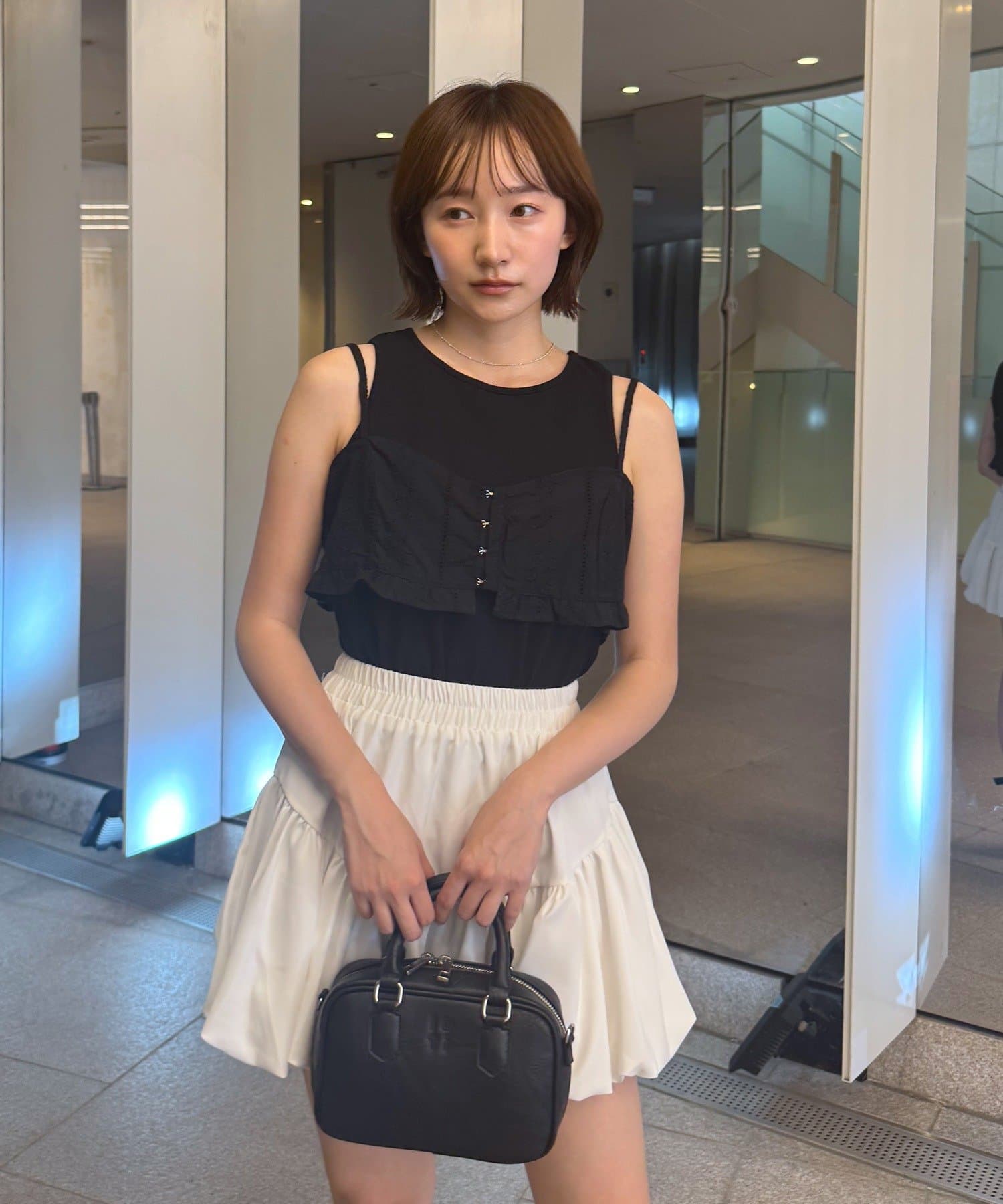 OUTLET(アウトレット) 【mline】コットンビスチェタンクSET