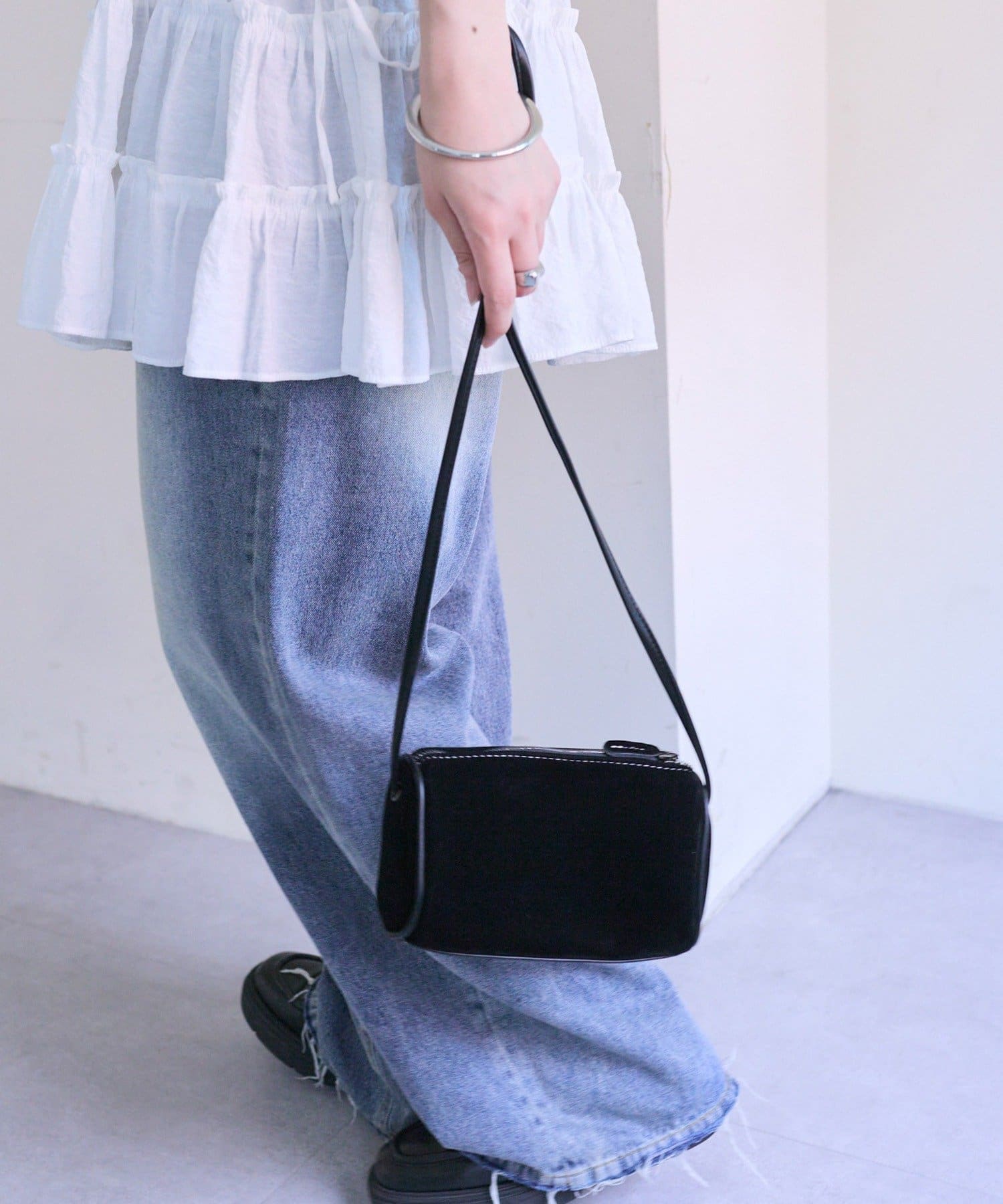OUTLET(アウトレット) 【mystic】フェイクスウェードミニBAG