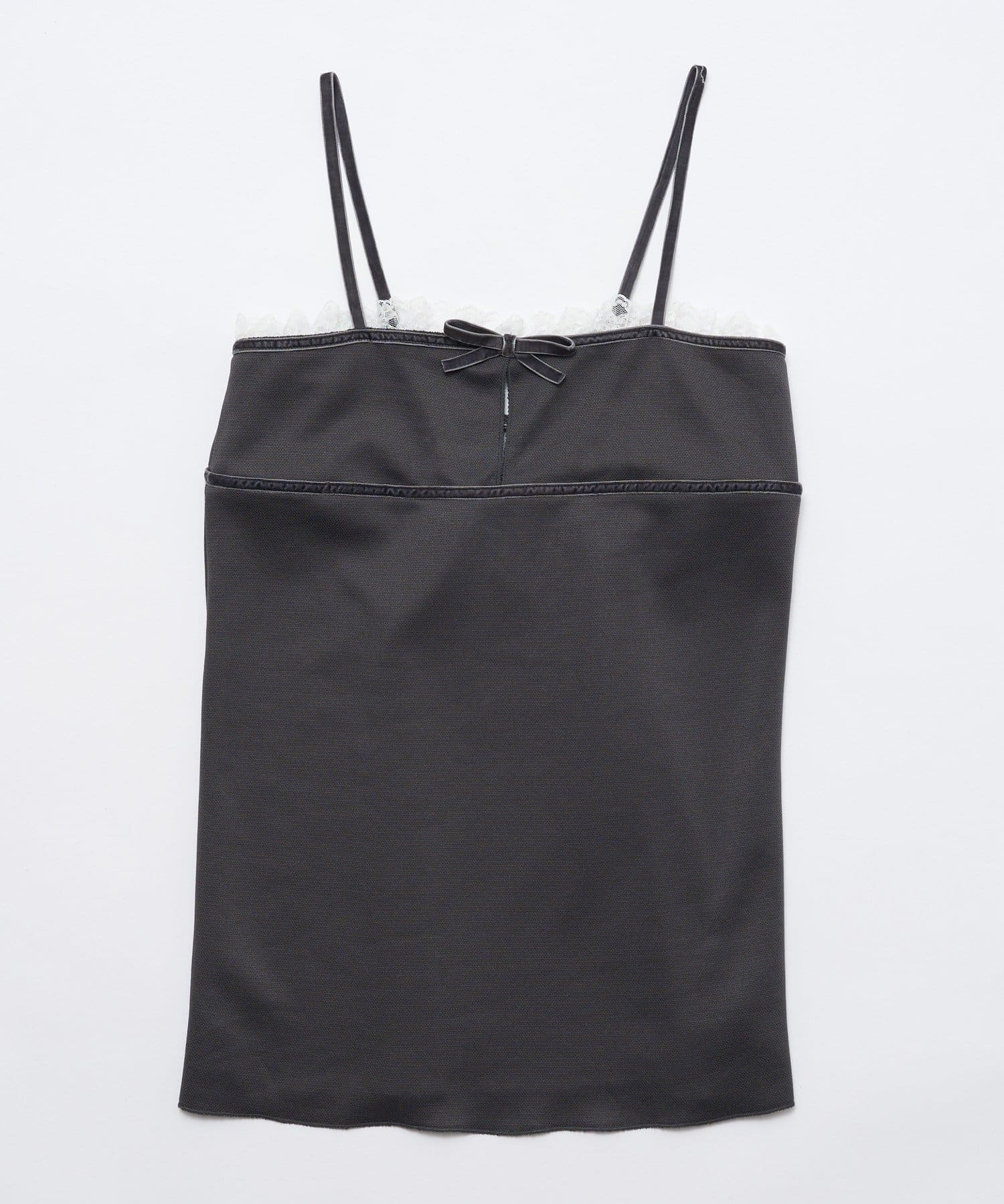 OUTLET(アウトレット) 【mline】ベロアリボンミニワンピ