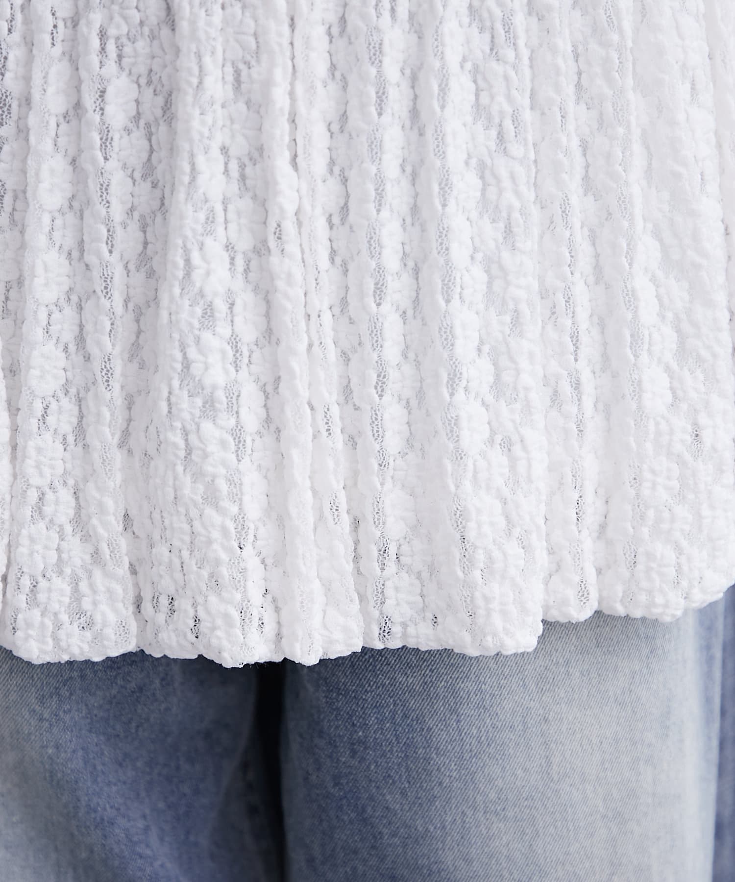 OUTLET(アウトレット) 【mystic】レースバルーンミニスカート