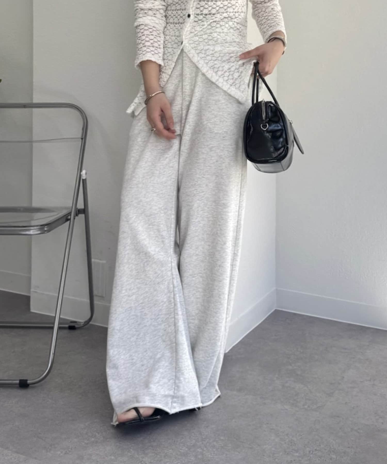 OUTLET(アウトレット) 【mystic】カーブスウェットパンツ