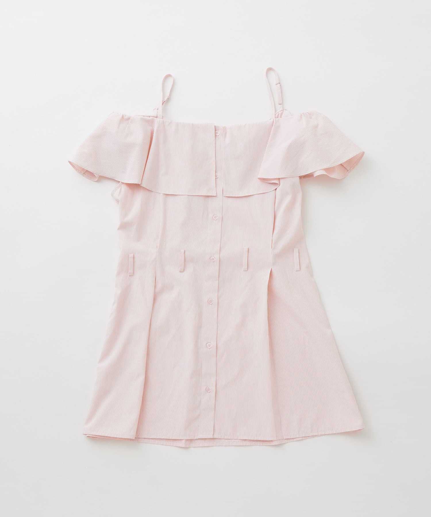 OUTLET(アウトレット) 【mline】オフショルシャツミニワンピ