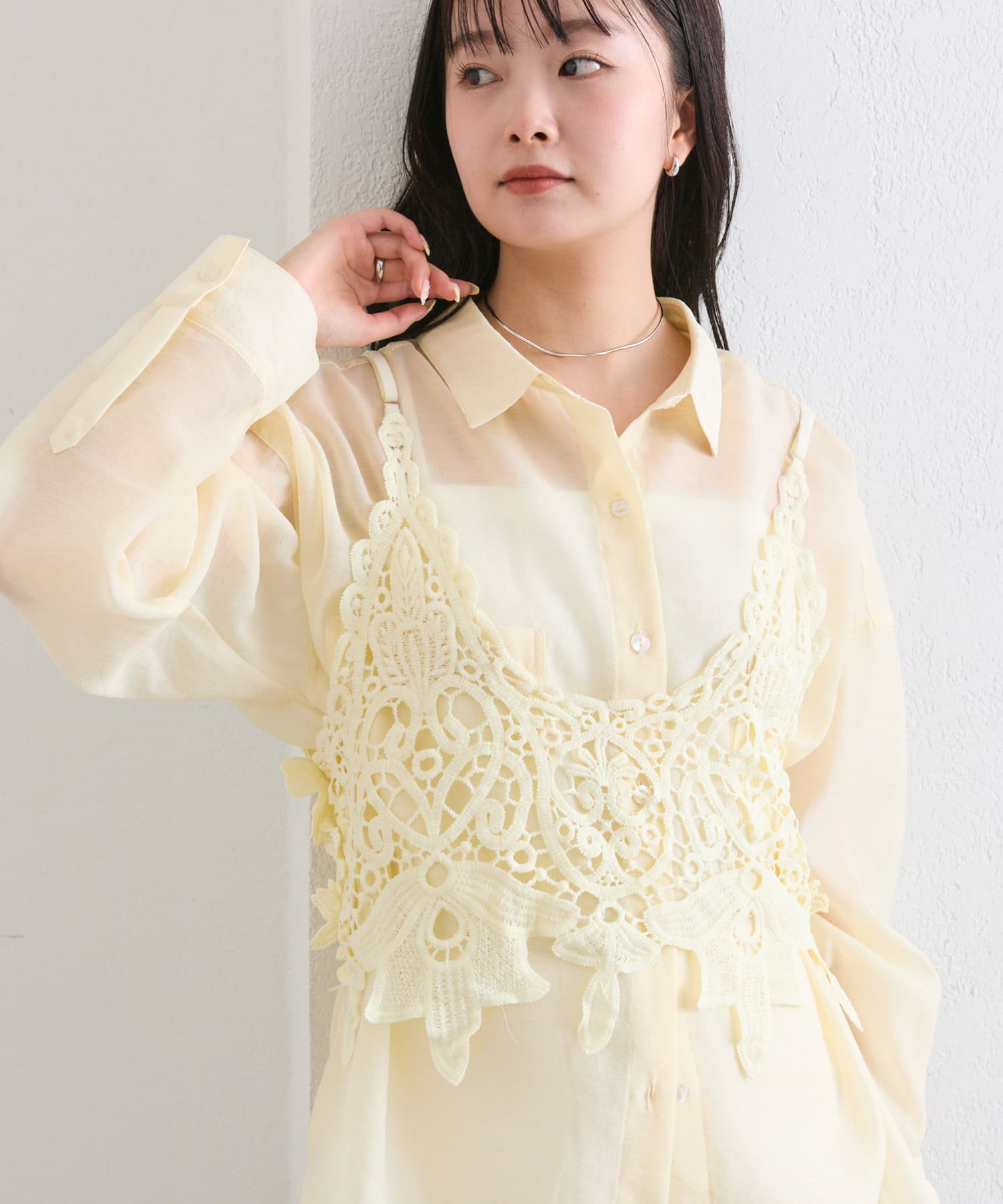 OUTLET(アウトレット) 【mystic】フラワーキャミ