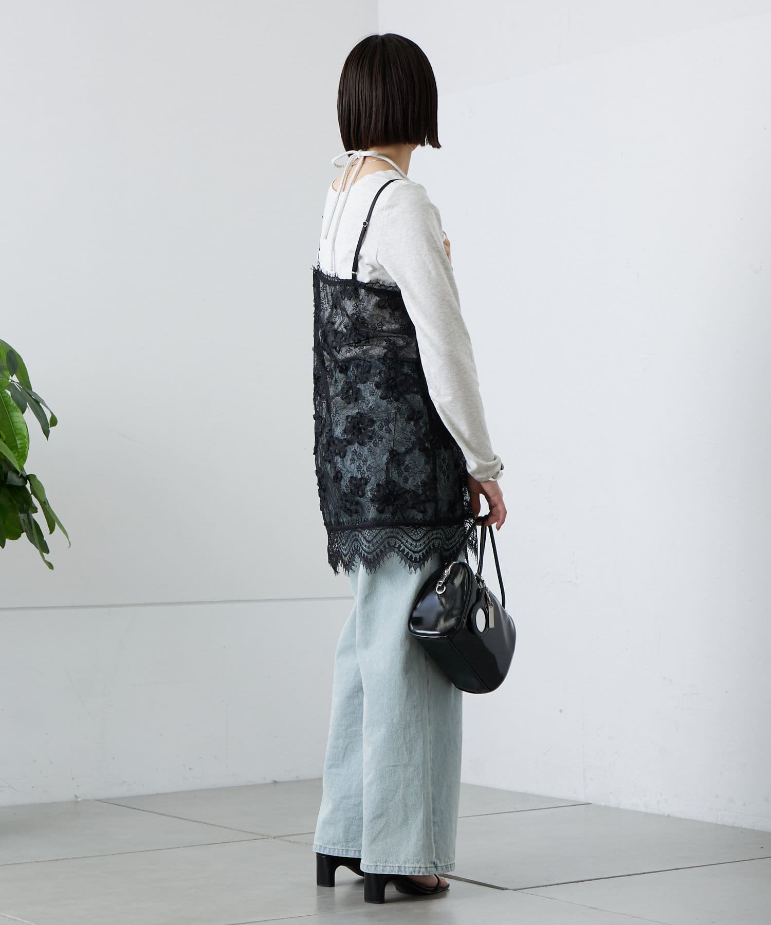 OUTLET(アウトレット) 【mystic】レースVキャミチュニック