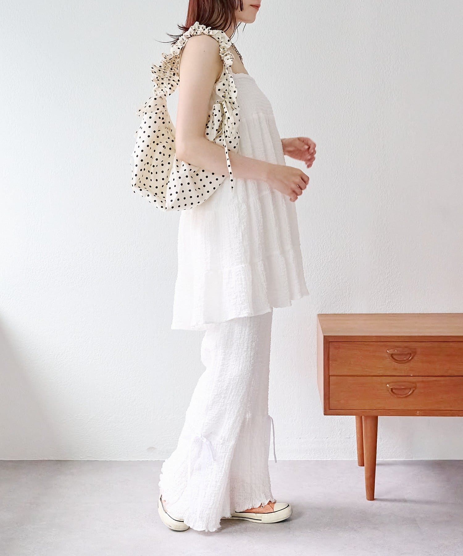 w closet】しぼキャミフレアパンツSET | OUTLET(アウトレット