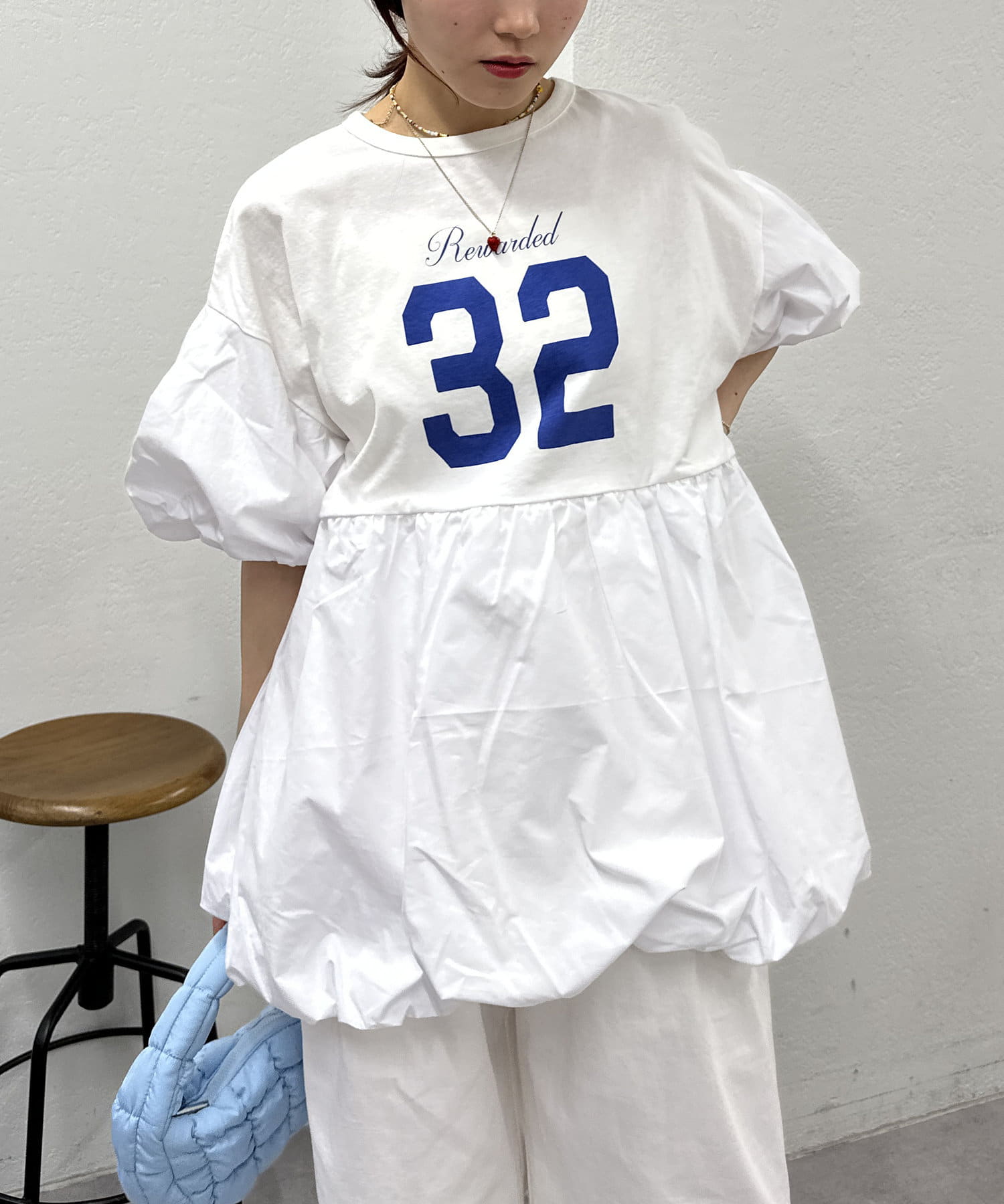 OUTLET(アウトレット) 【w closet】バルーンミニTワンピース