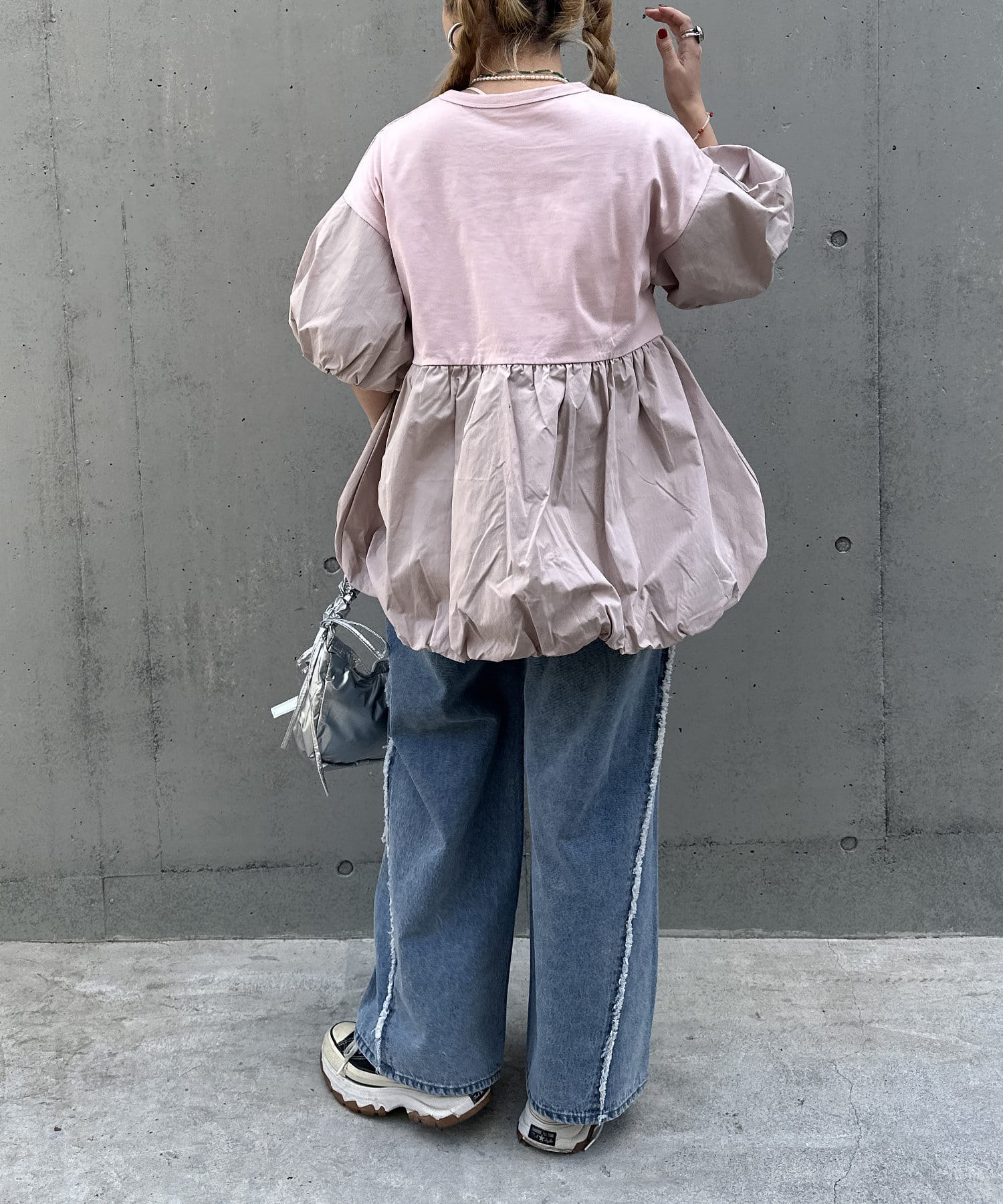 OUTLET(アウトレット) 【w closet】バルーンミニTワンピース