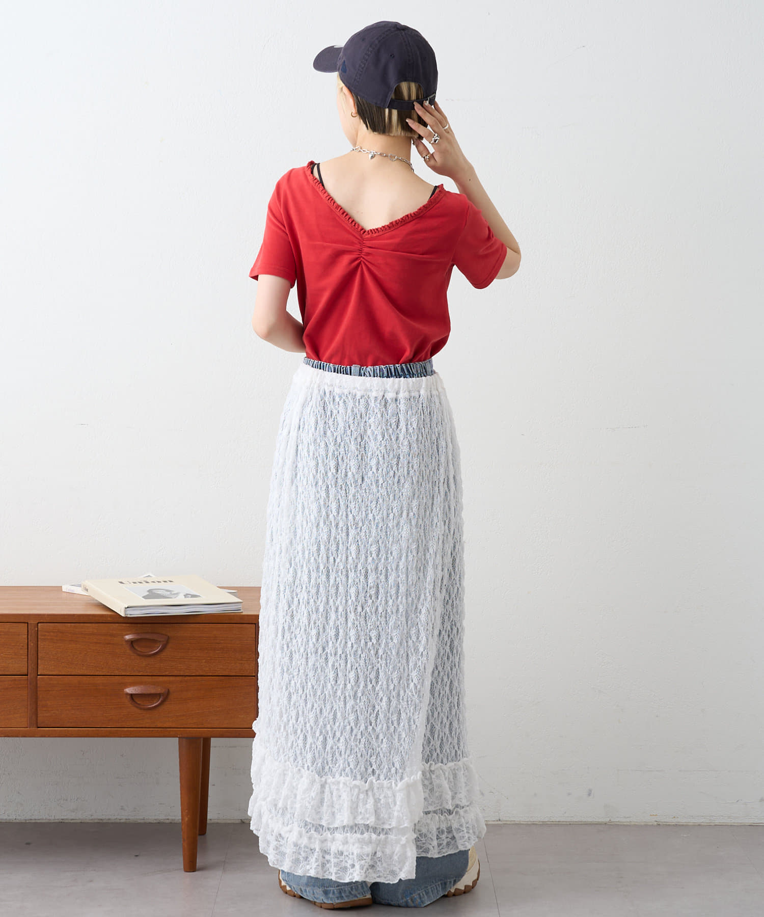 OUTLET(アウトレット) 【w closet】レーステープT