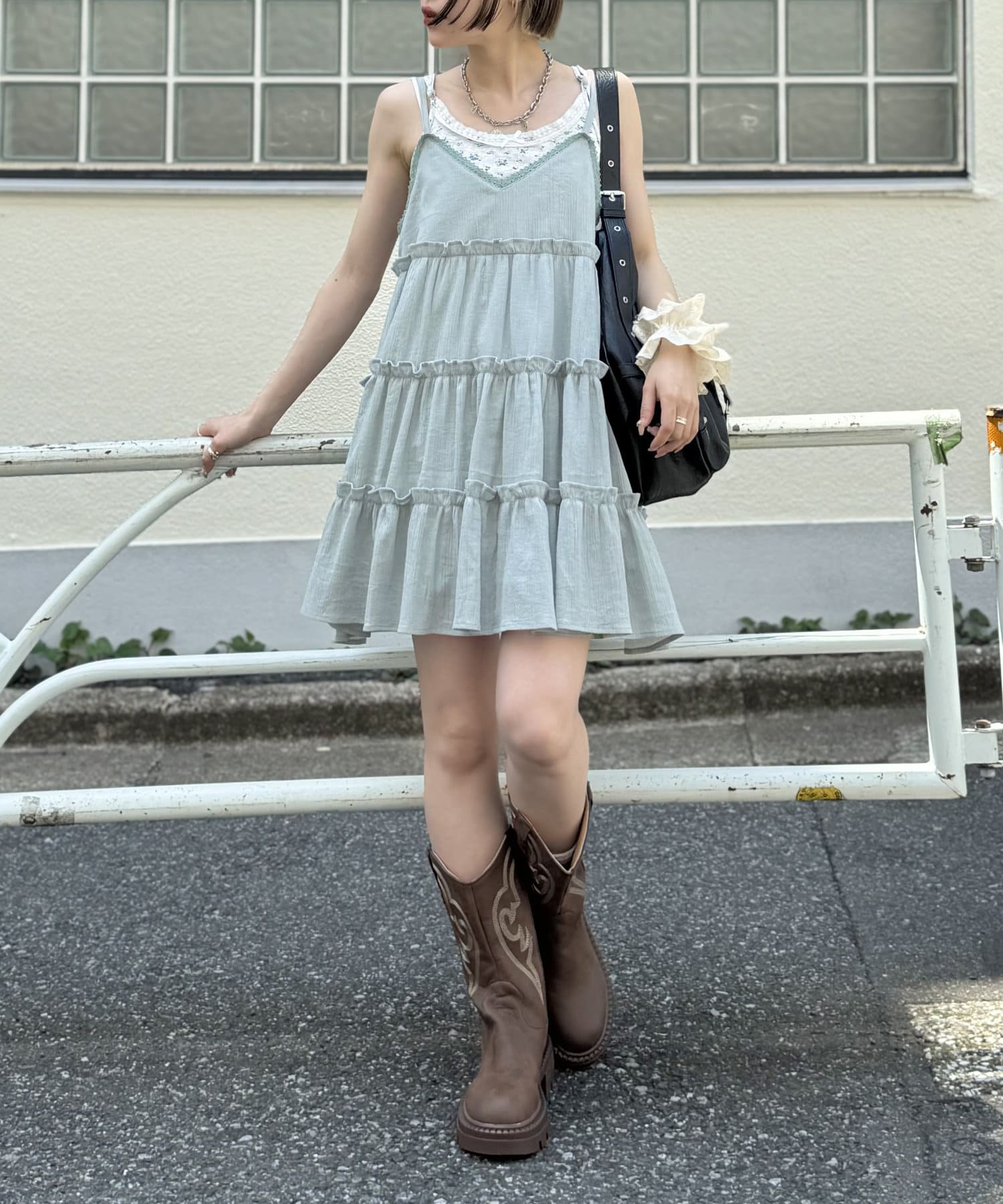 w closet】ティアードミニキャミワンピース | OUTLET(アウトレット