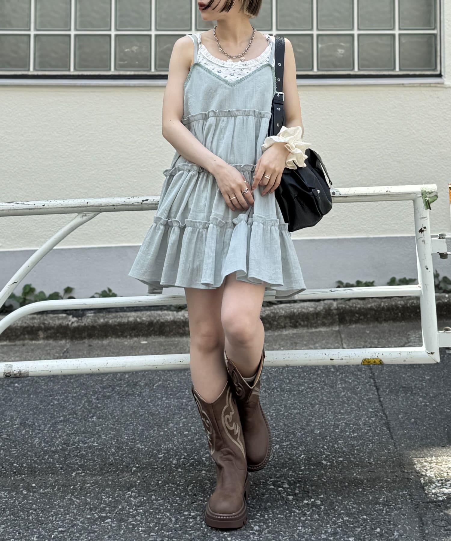 w closet】ティアードミニキャミワンピース | OUTLET(アウトレット