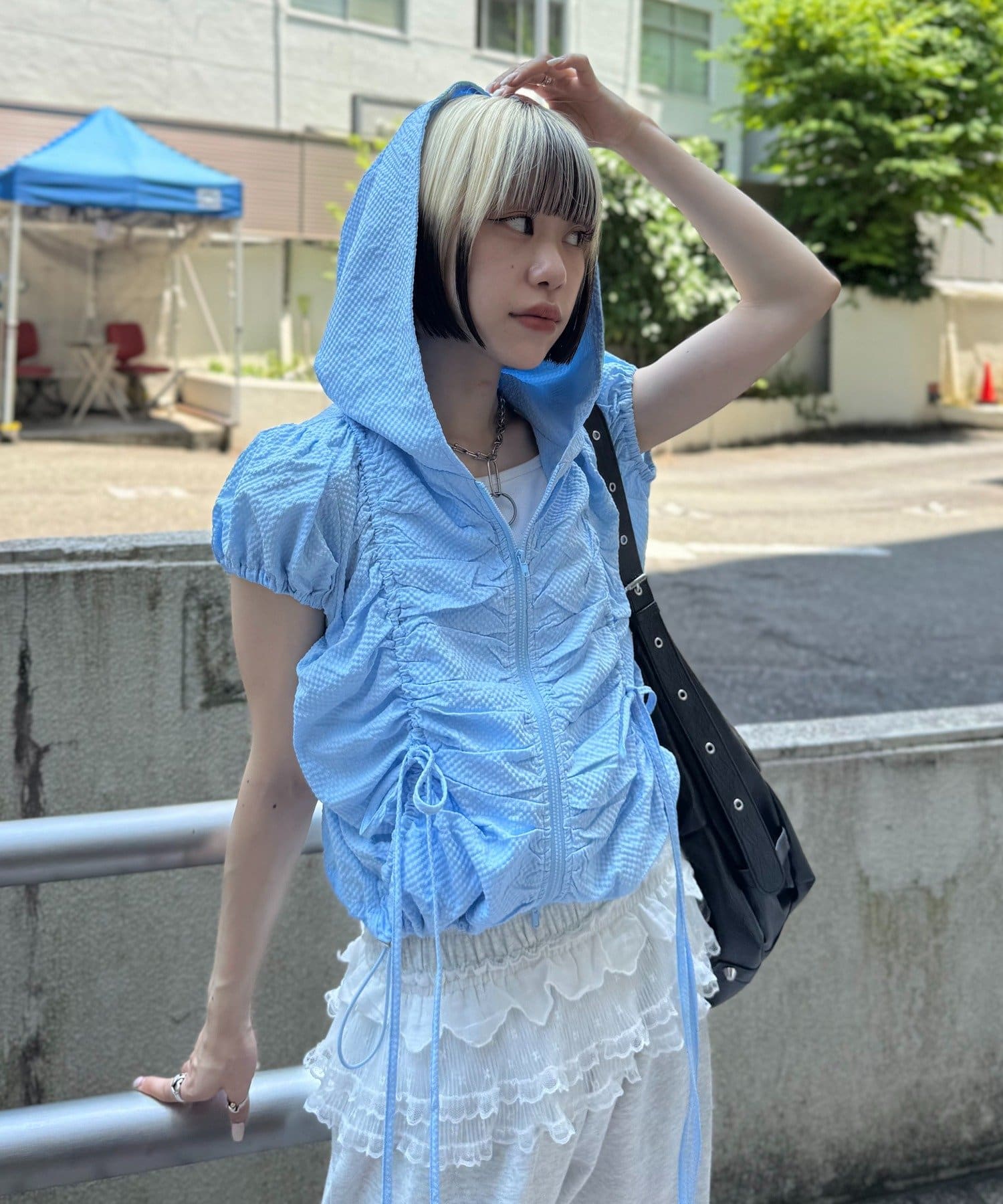 OUTLET(アウトレット) 【w closet】フーディーZIPブルゾン